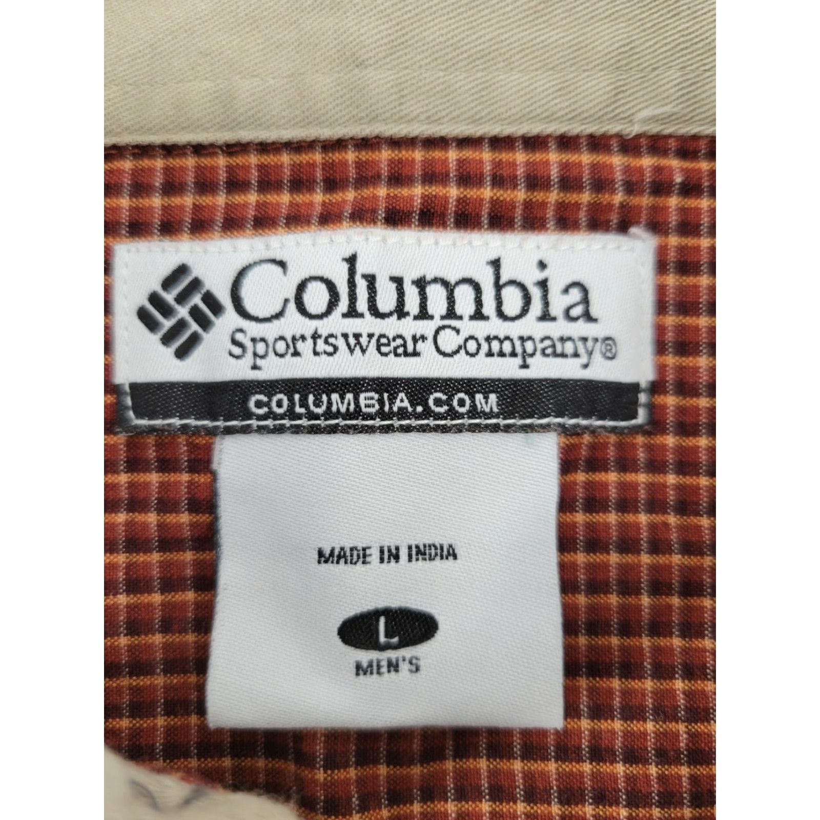 Vintage Columbia Button-Front Long Sleeve Shirt Mens Size Large Brown Orange Pattern Size US L / EU 52-54 / 3 - 8 Thumbnail