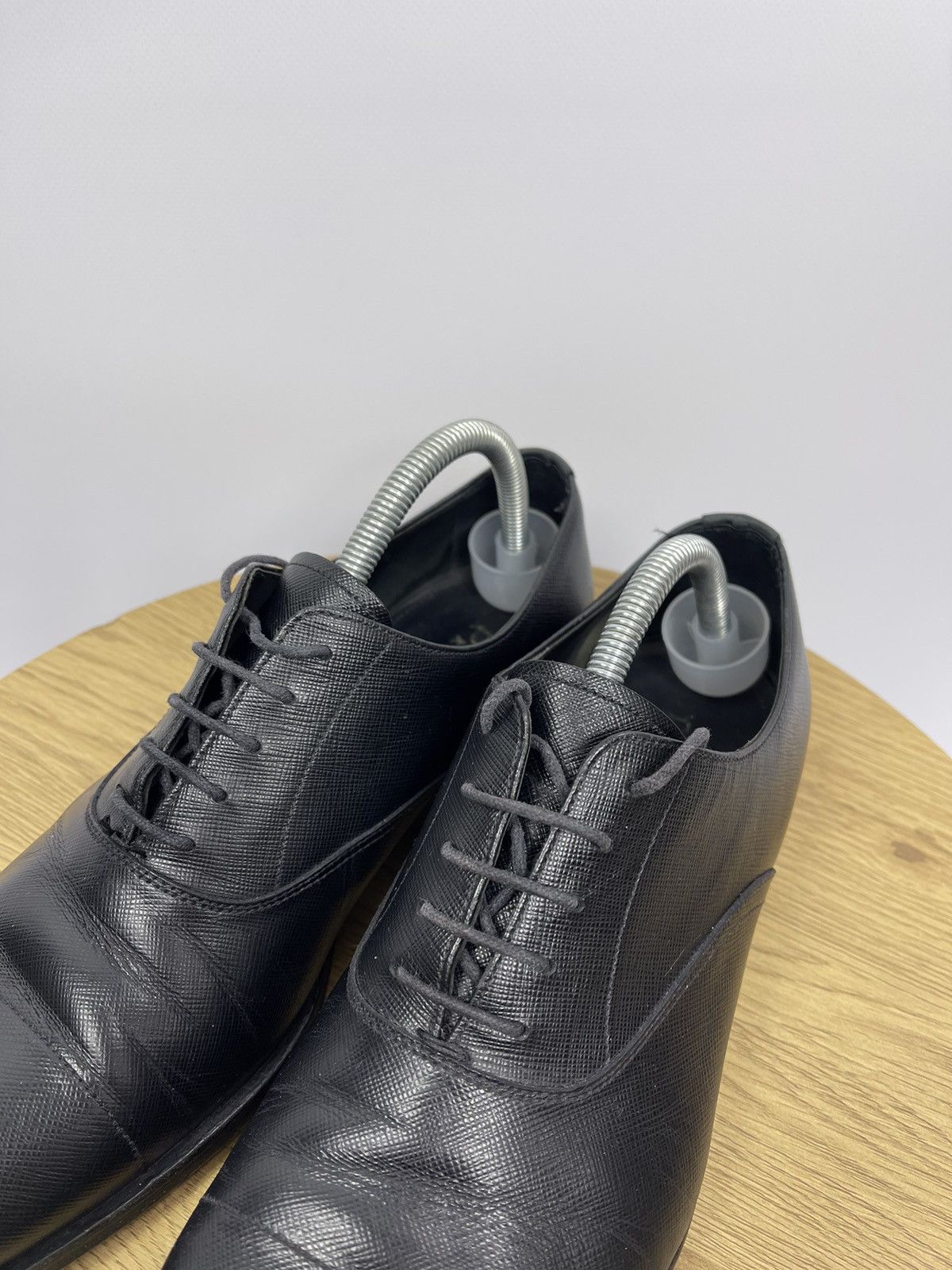 Prada Prada Men's 2EC031 Saffiano Leather Business Shoes Size 8 US Size US 8 / EU 41 - 3 Thumbnail
