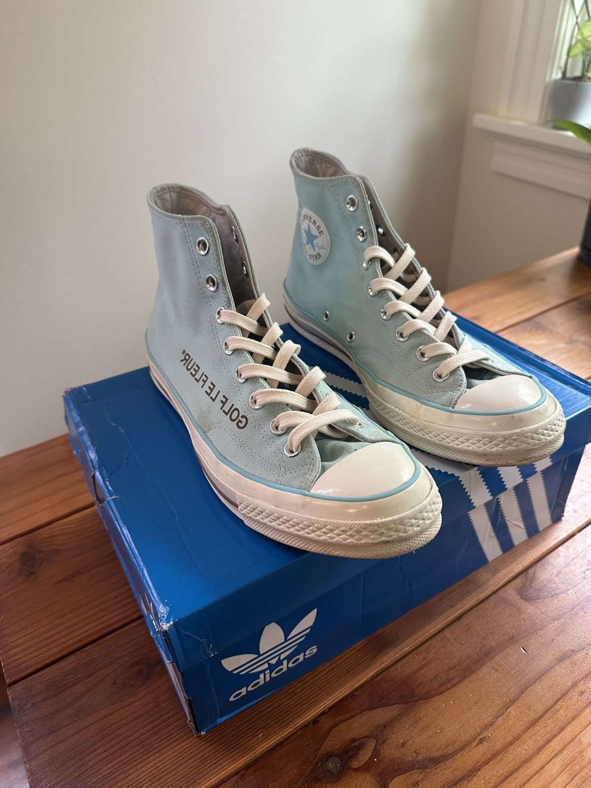 Converse Golf Le Fleur x Chuck 70 High Blue Size US 10.5 / EU 43-44 - 8 Thumbnail