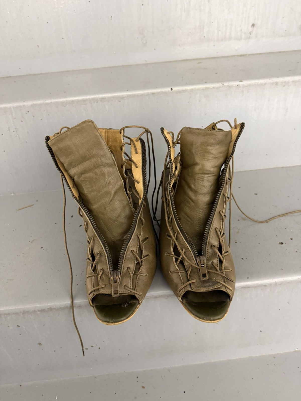 Acne Studios Acne Studios Wedge Multi-laces Sandals Size US 10 / IT 40 - 14 Thumbnail