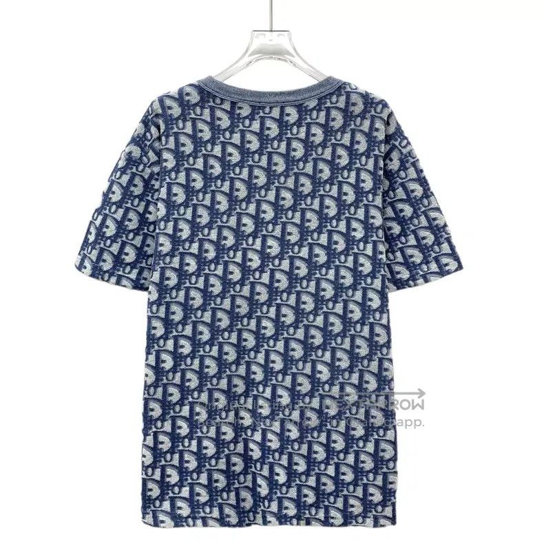 Dior Dior Dark blue logo jacquart full print cotton round-neck Size US S / EU 44-46 / 1 - 2 Thumbnail