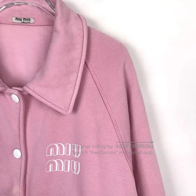 Miu Miu Miu Miu Pink Cotton Women's Jacket . Size M / US 6-8 / IT 42-44 - 3 Thumbnail