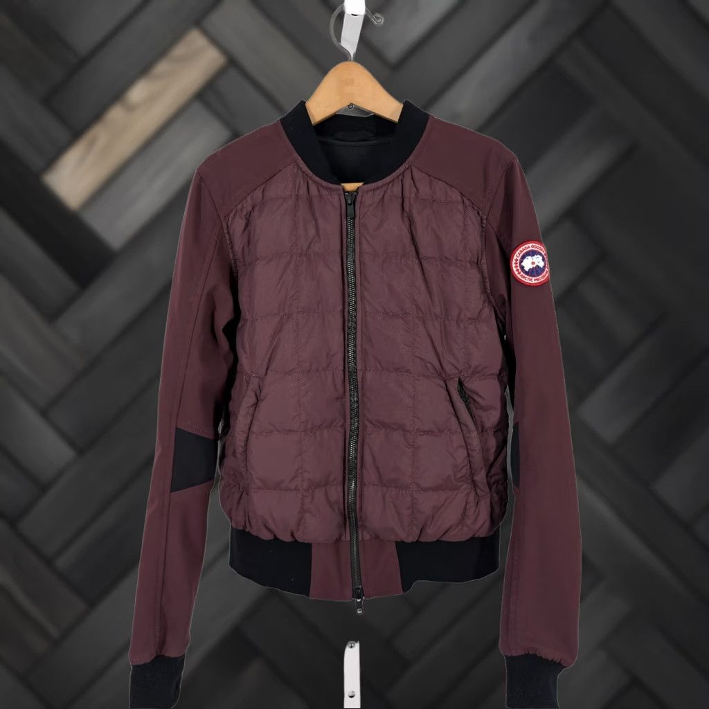 Canada Goose Canada Goose Hanley Bomber Jacket Black and Grape XS Down Midweight Women Jacket Size XS / US 0-2 / IT 36-38 - 1 Thumbnail
