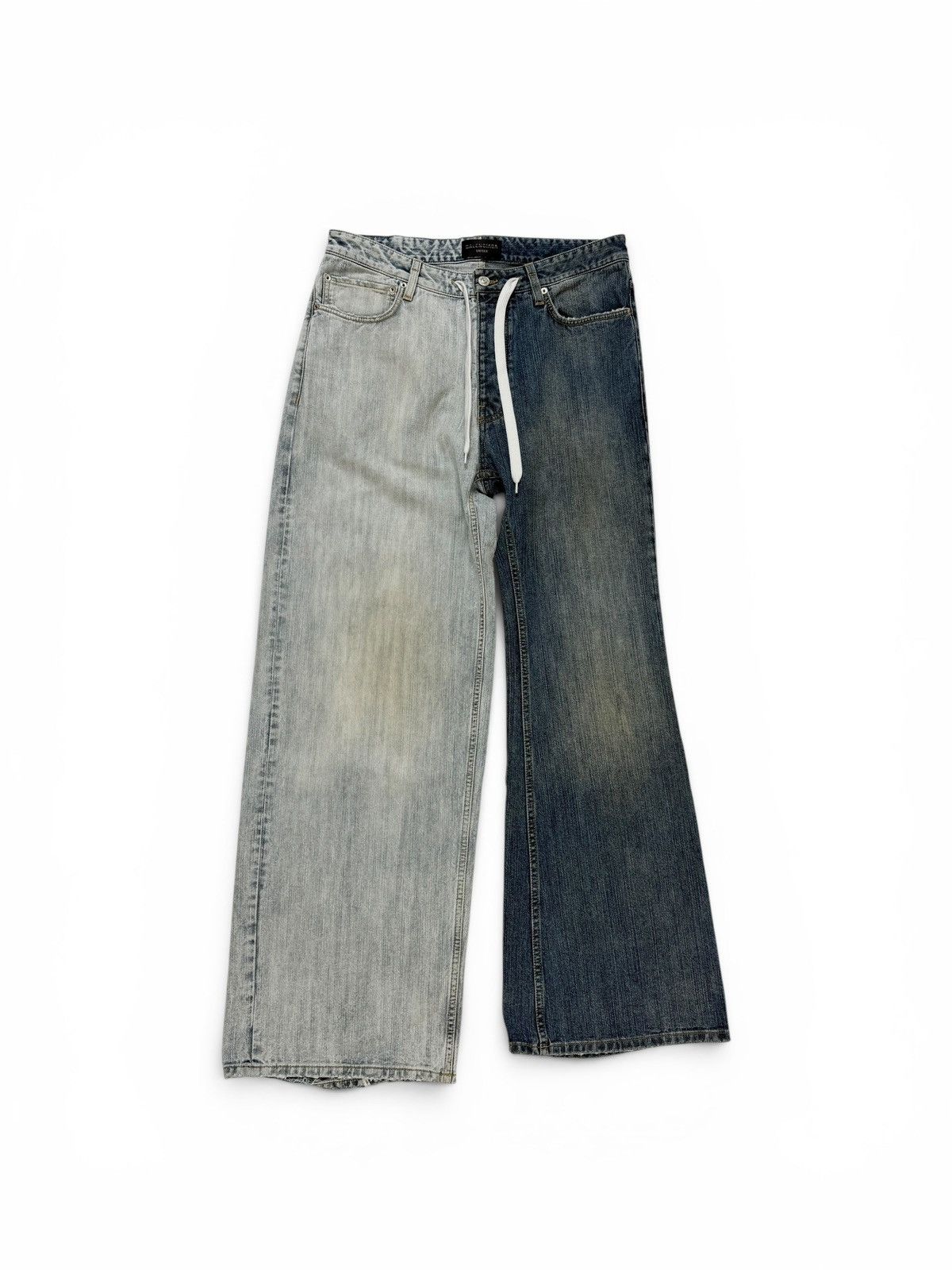 Balenciaga Balenciaga 50/50 Baggy & Flare Denim Pants Size US 30 / EU 46 - 1 Thumbnail