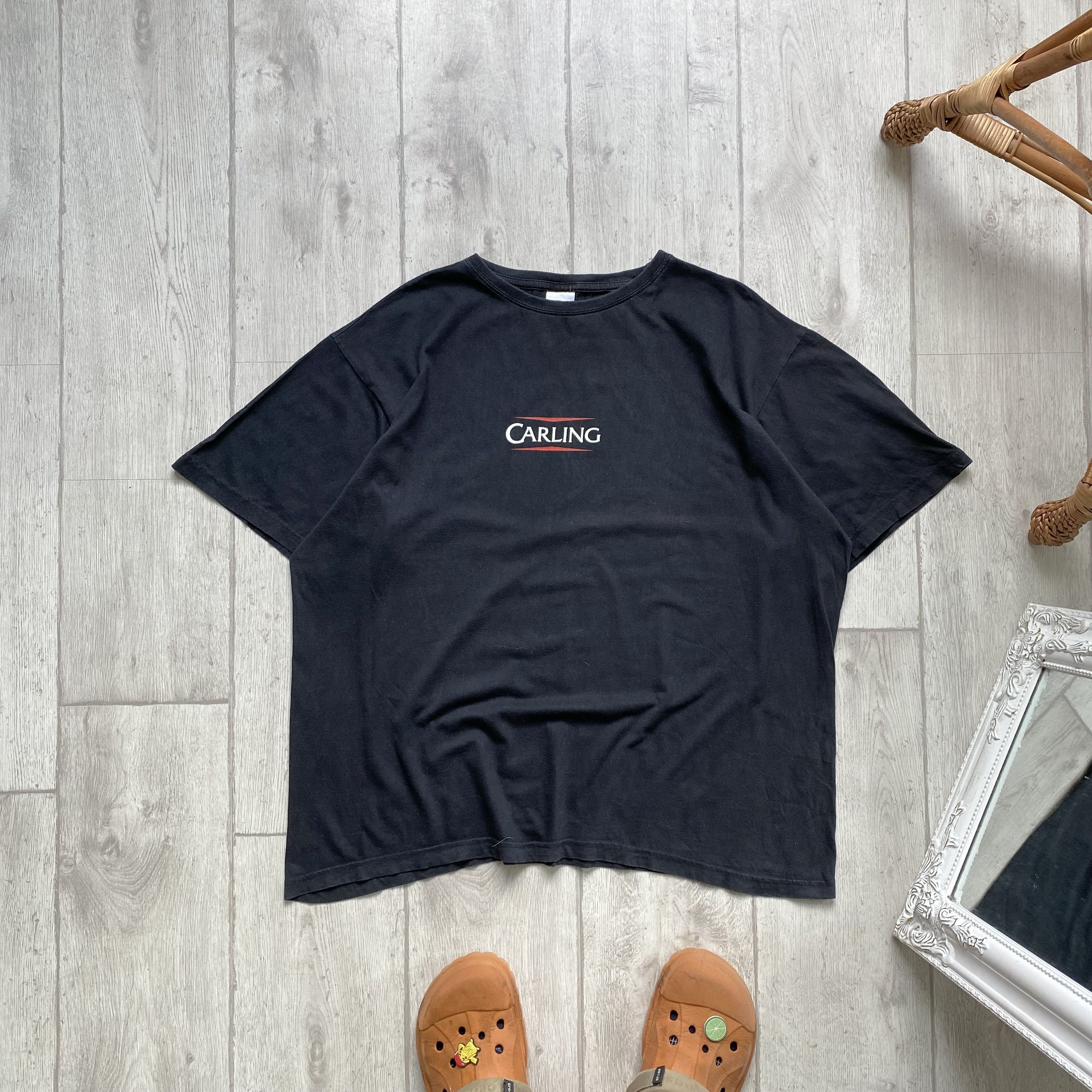 Budweiser 🍺 Vintage Beer Carling promo faded tee Center logo Size US XL / EU 56 / 4 - 1 Thumbnail