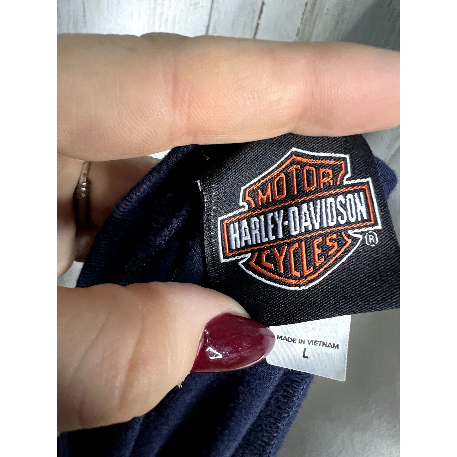 Harley Davidson Harley-Davidson Women's Large Long Sleeve Graphic T-Shirt Size L / US 10 / IT 46 - 6 Thumbnail