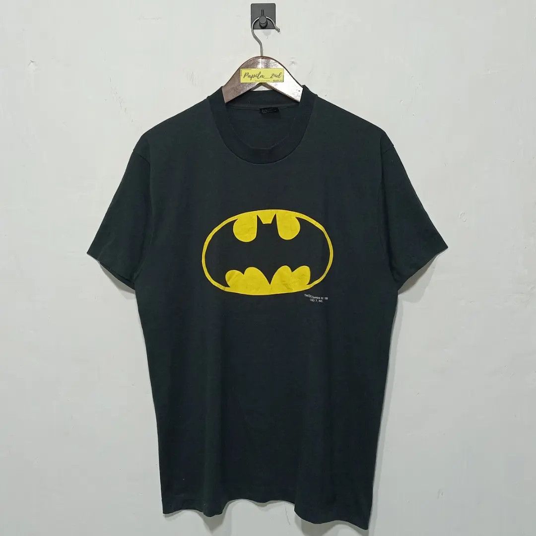 image of 1989 Batman Dc Comics Tshirts in Black, Men's (Size XL)