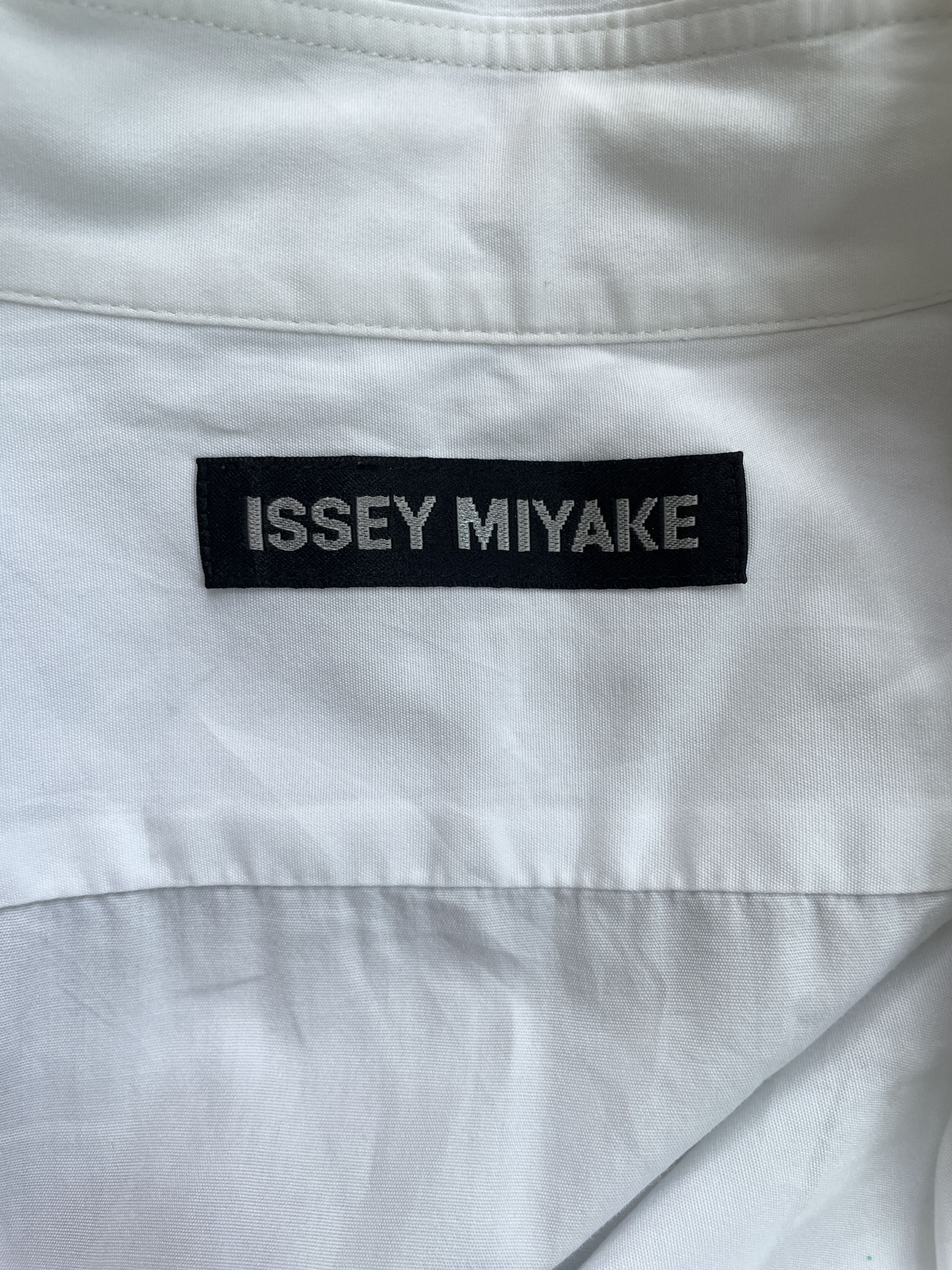 Issey Miyake ISSEY MIYAKE Classic White Shirt Black Label Size US M / EU 48-50 / 2 - 5 Thumbnail