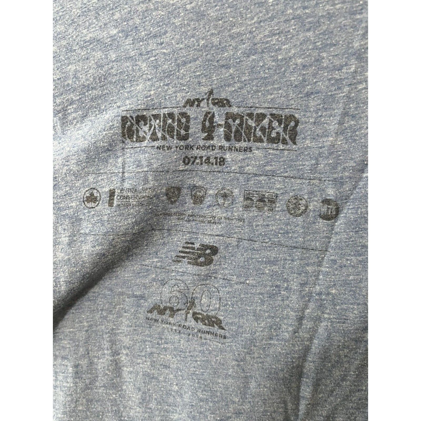 New Balance VINTAGE NYRR New York Road Runners Retro 4 Miler Womens Blue Med TShirt New Balance Shirt Womens M Blue Retro 4 Miler NYRR Size M / US 6-8 / IT 42-44 - 5 Thumbnail