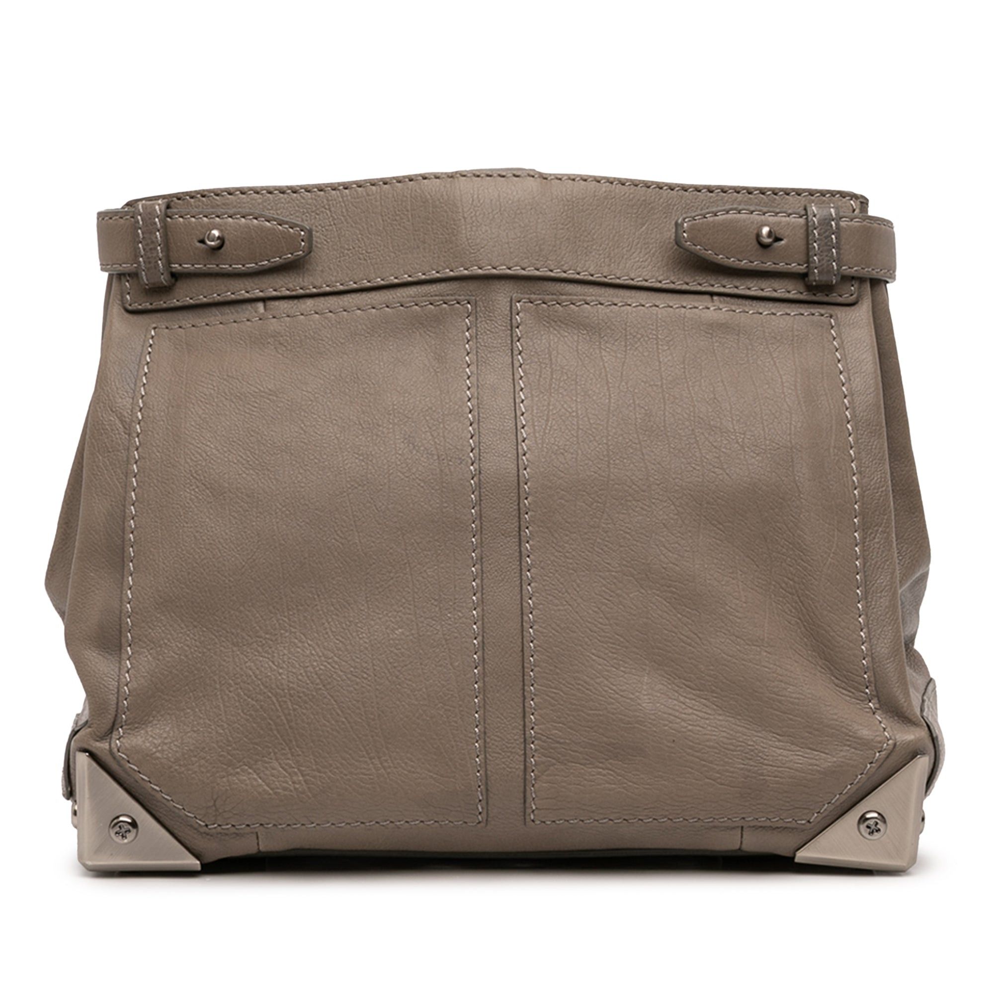 Alexander Wang Leather Fold Over Trunk Adele Clutch Size ONE SIZE - 1 Thumbnail
