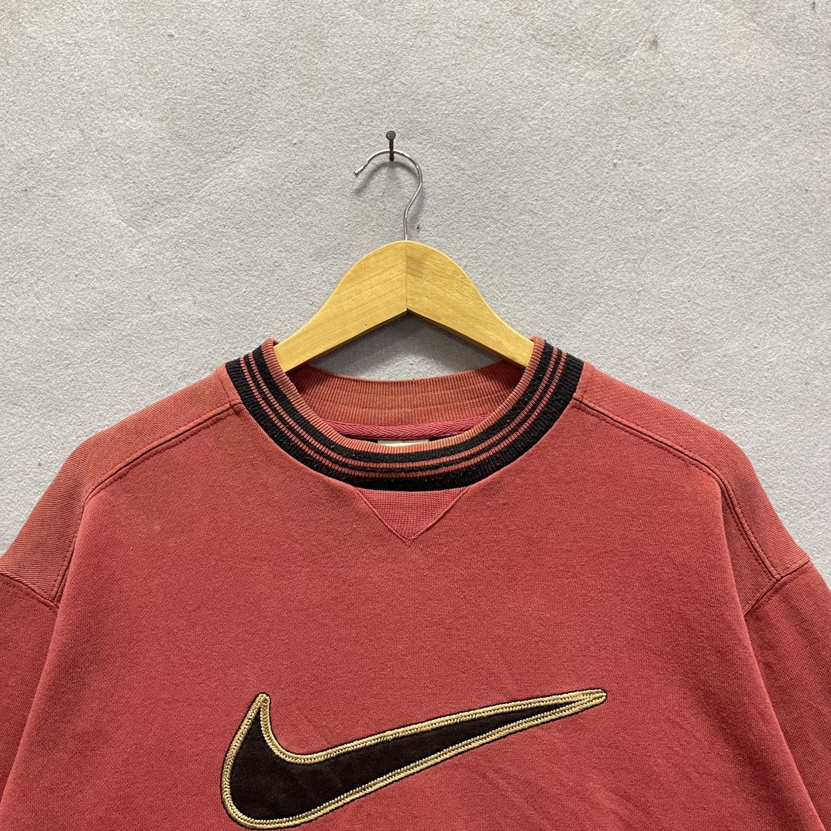 Nike Vintage Nike Big Swoosh Sweatshirt Made in Singapore Size US L / EU 52-54 / 3 - 2 Thumbnail