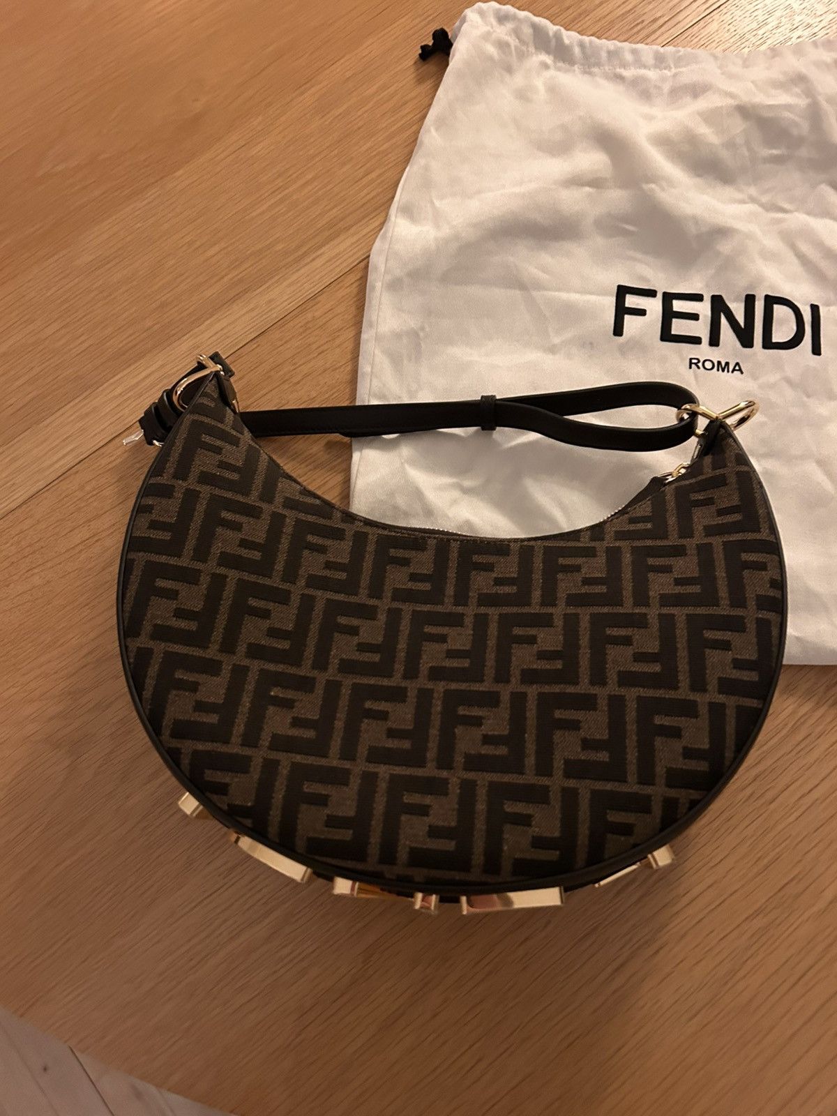 Fendi Fendigraphy Logo Hobo Bag Size ONE SIZE - 12 Thumbnail