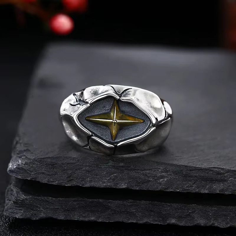 Jewelry Retro Cracking Star Ring Size ONE SIZE - 3 Thumbnail
