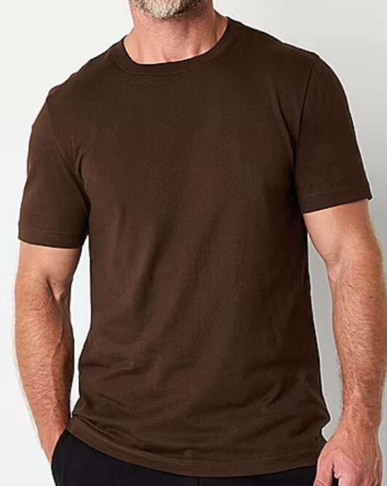 Other Men's Large Brown Crew Neck Short Sleeve T-Shirt Size US L / EU 52-54 / 3 - 1 Thumbnail