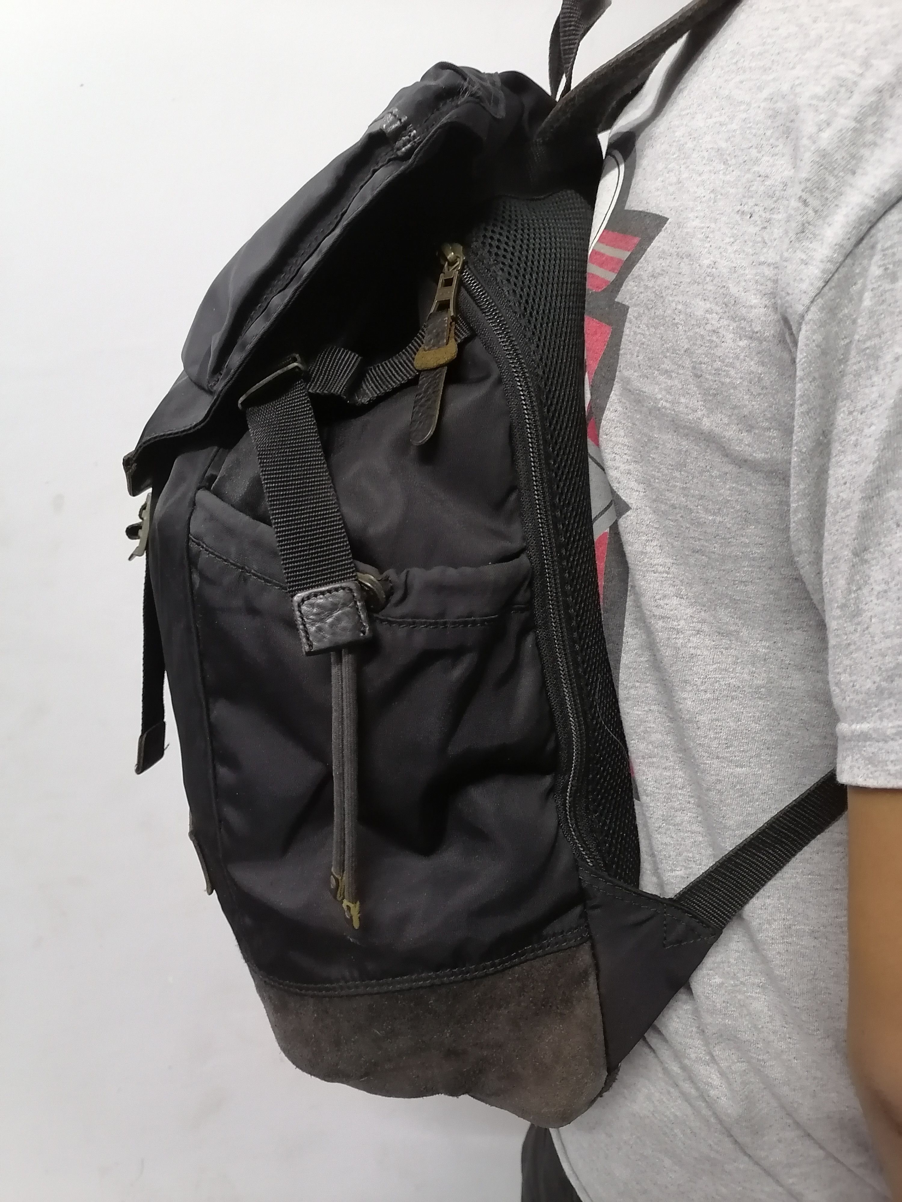 Japanese Brand Journal Standard x Masterpiece Triple Black Bagpack Size ONE SIZE - 6 Thumbnail