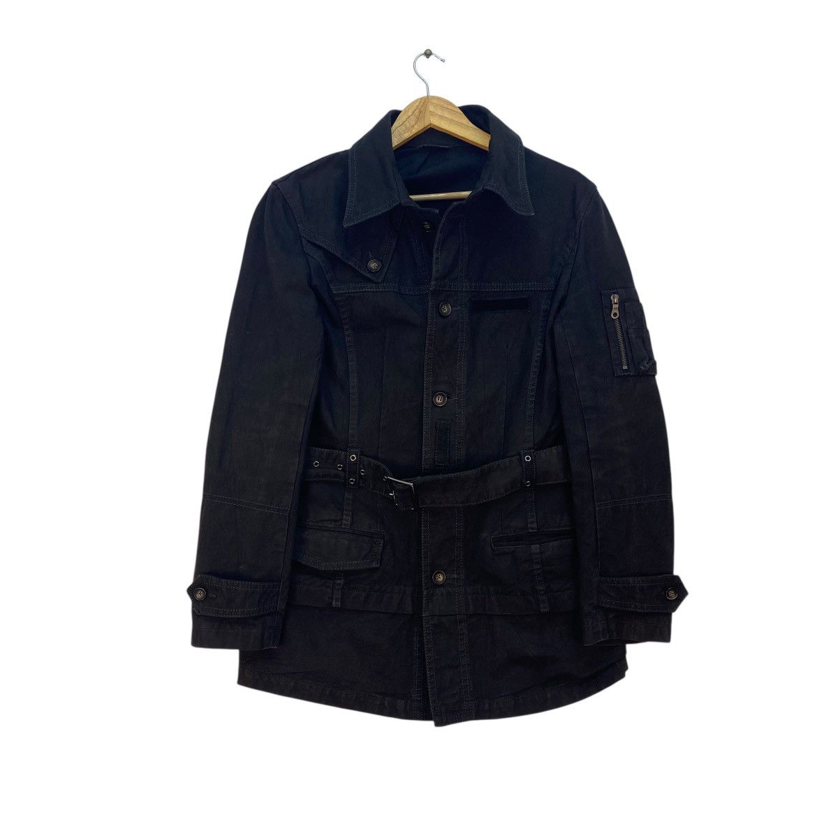 Yohji Yamamoto 💥Vintage Yohji Yamamoto Belted Jacket Size US M / EU 48-50 / 2 - 1 Thumbnail