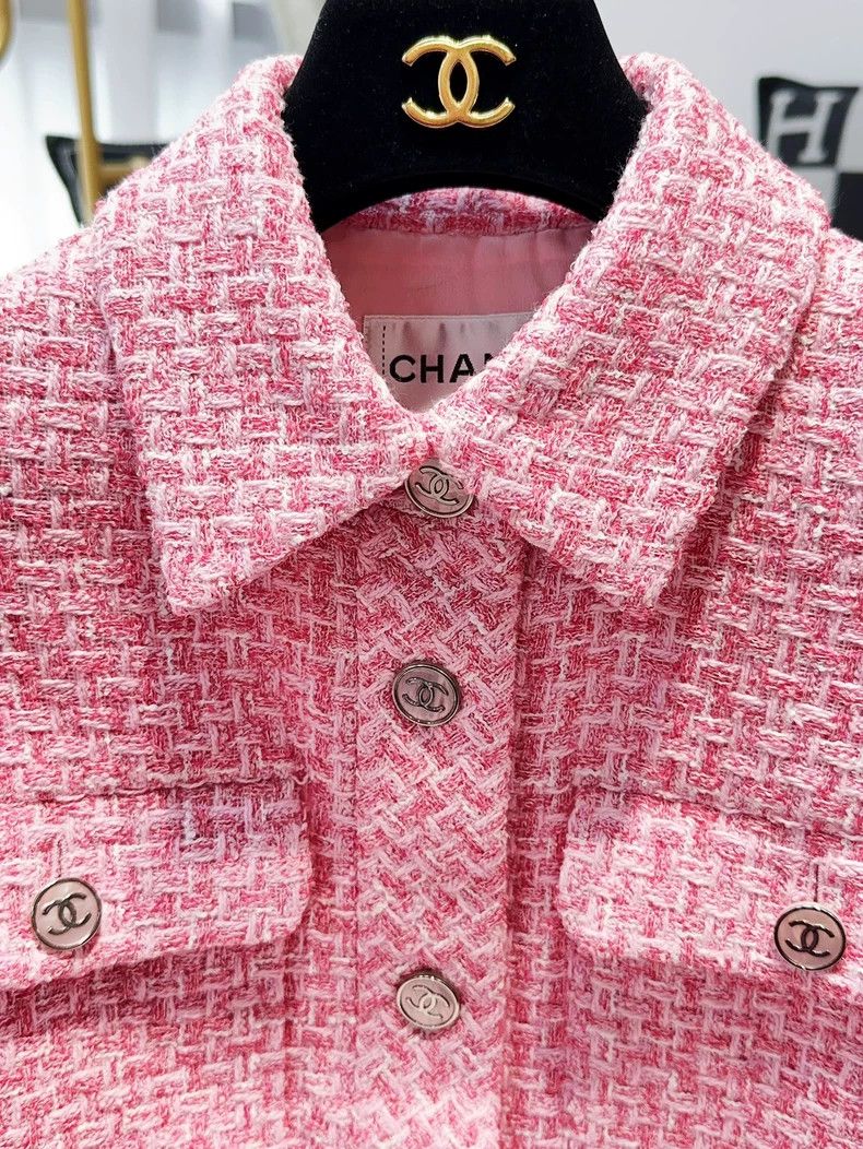 Chanel Chanel 23P pink braided short jacket Size XS / US 0-2 / IT 36-38 - 4 Thumbnail