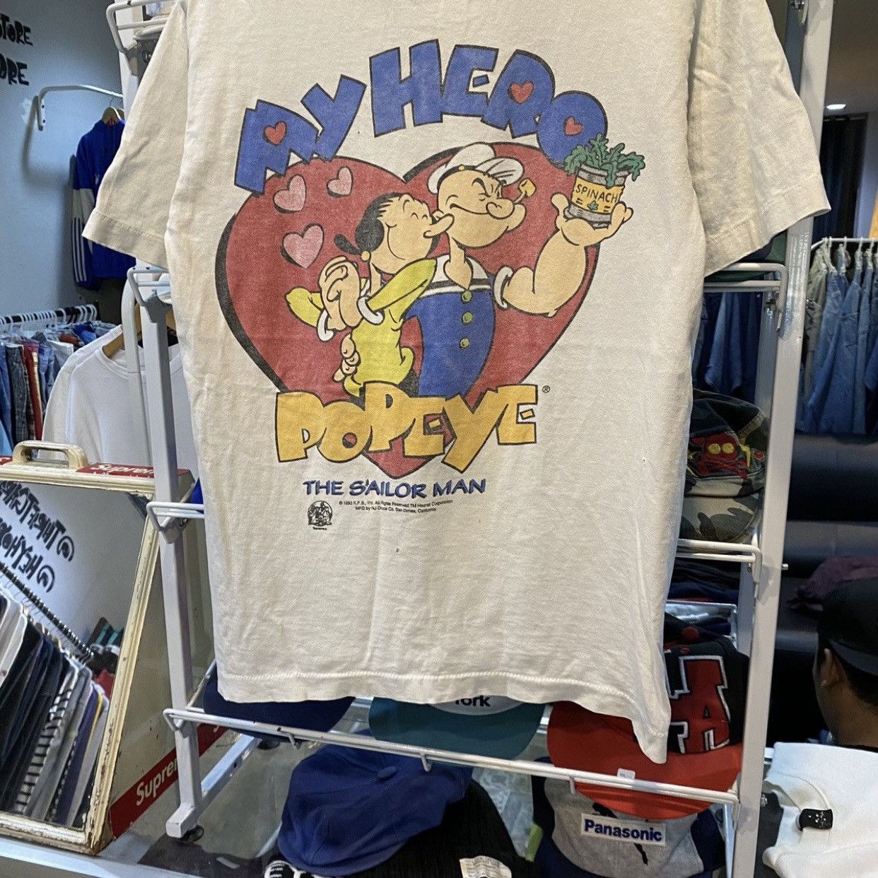 Cartoon Network Vintage 90s My Hero Popeye The Sailor Man Graphic T-Shirt Size US M / EU 48-50 / 2 - 4 Thumbnail