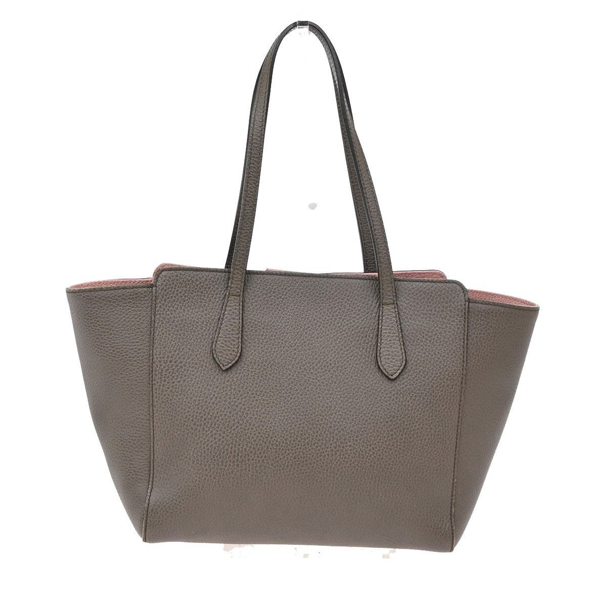 Gucci Gucci Leather Swing Tote Brown Size ONE SIZE - 2 Thumbnail
