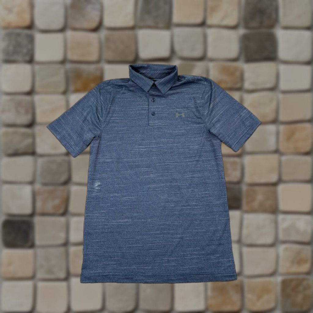 Under Armour Under Armour Polo Shirt Mens Small Blue HeatGear Golf Shirt Mens S Blue Polo Under Armour HeatGear Golf Mens Short Sleeve Breathable Polo Shirt Size US S / EU 44-46 / 1 - 1 Thumbnail
