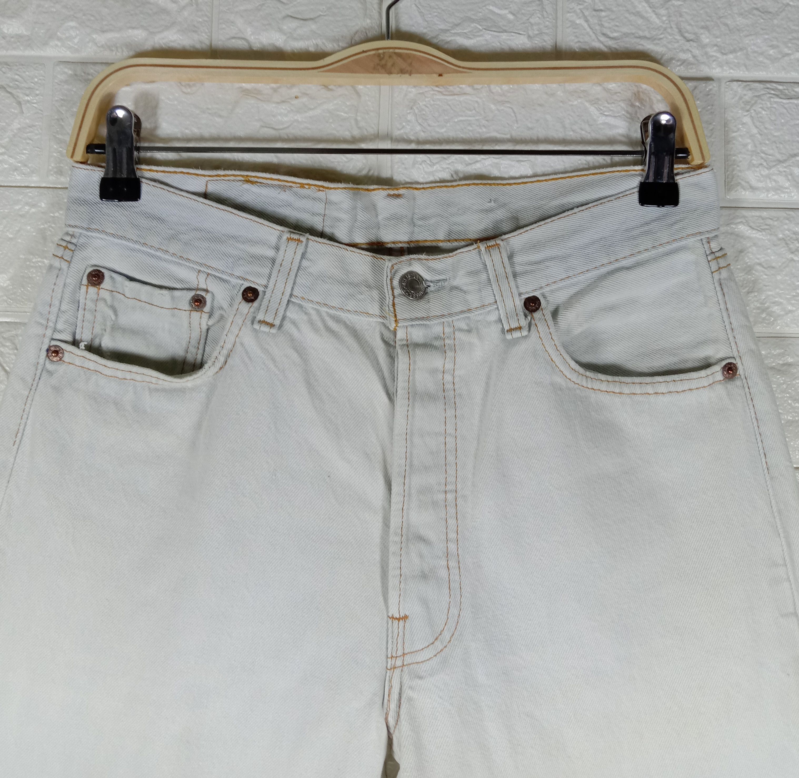 Levi's Vintage Levi’s 501 Jeans Fly Button Denim Size 30" / US 8 / IT 44 - 2 Thumbnail