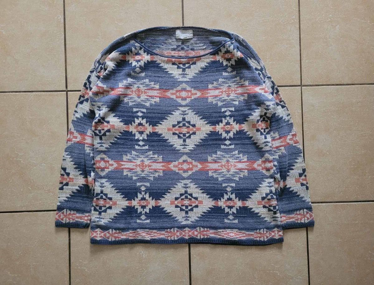 image of Denim And Supply Ralph Lauren x Polo Ralph Lauren Ralph Laurent Denim&supply Aztec Navajo Roundneck