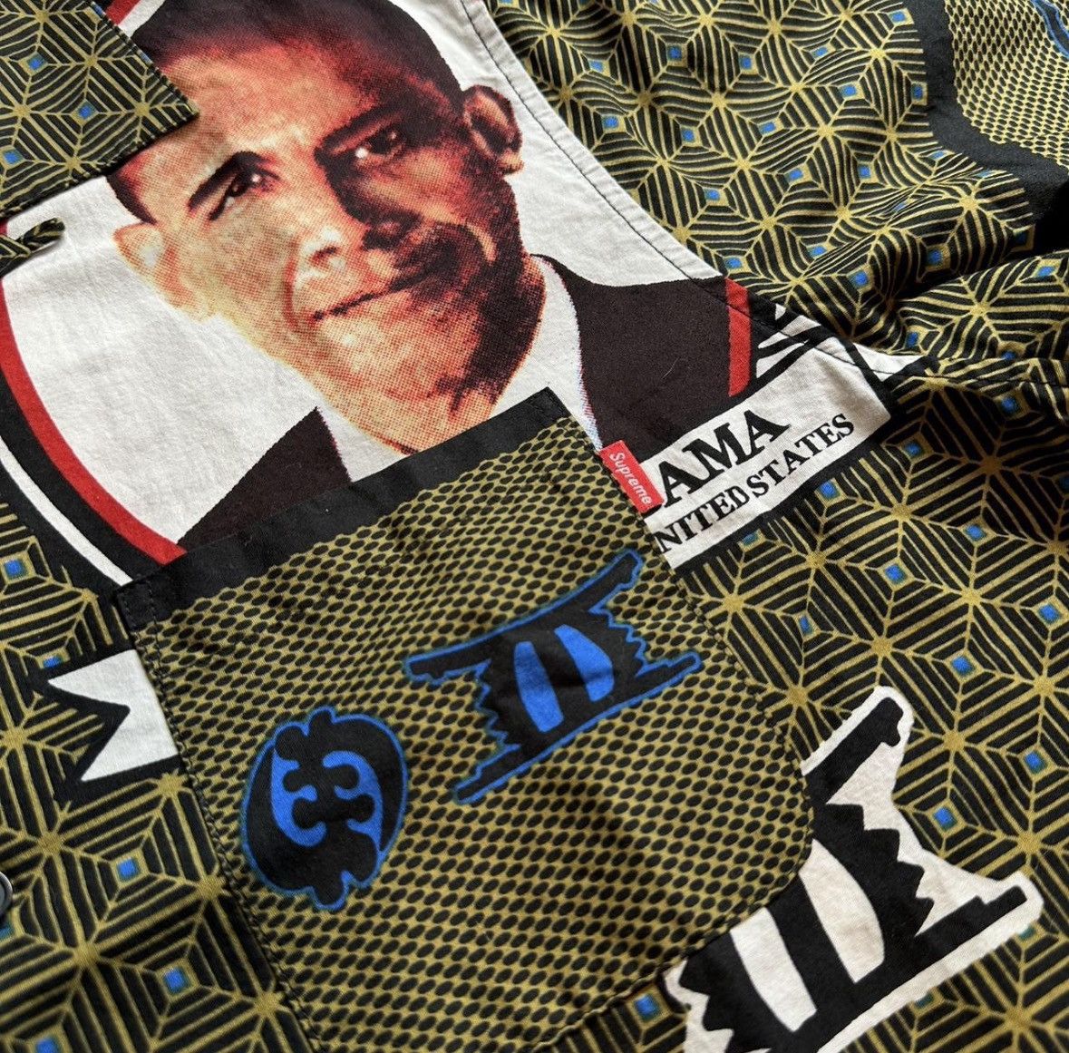 Supreme SS17 Supreme Obama Button Up Shirt Green Size Medium Size US M / EU 48-50 / 2 - 6 Thumbnail