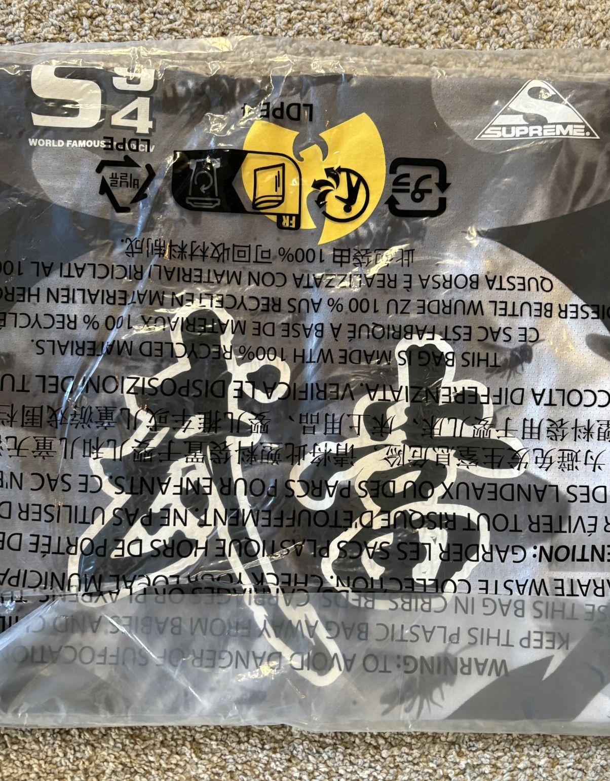 Supreme Wu-Tang Clan Hockey Jersey Black