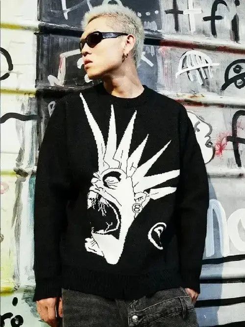 Japanese Brand × Vintage Sweater Streetwear Oversized Knitwear Size US XL / EU 56 / 4 - 3 Thumbnail
