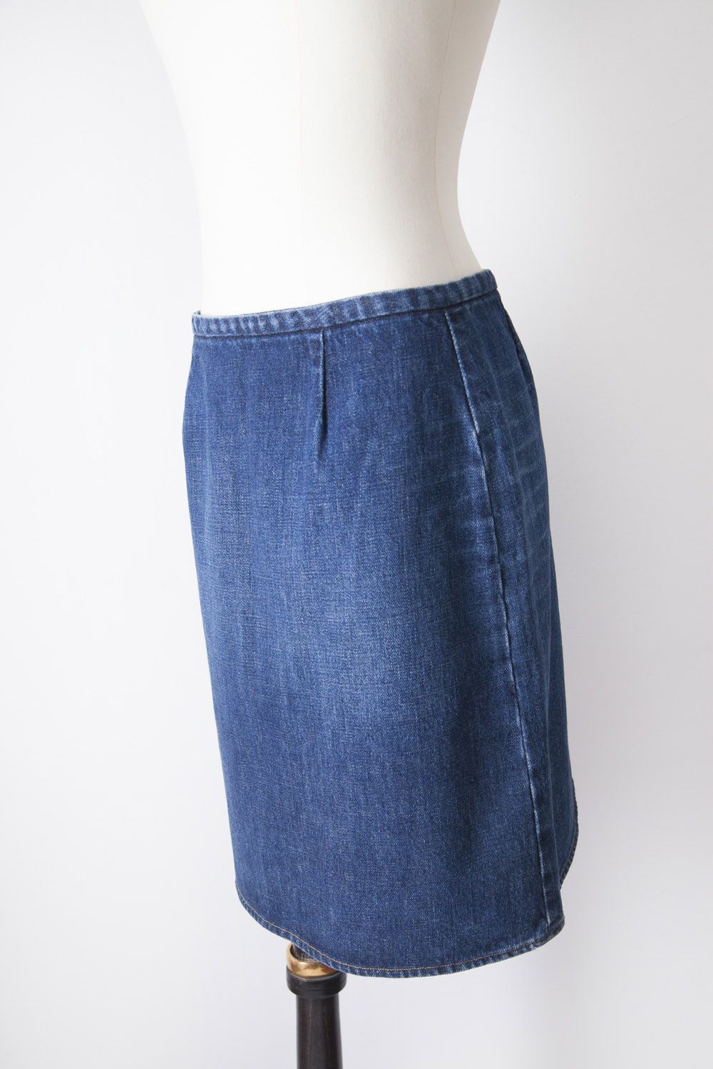 Helmut Lang 1998 denim midi skirt Size 27" / US 4 / IT 40 - 2 Thumbnail