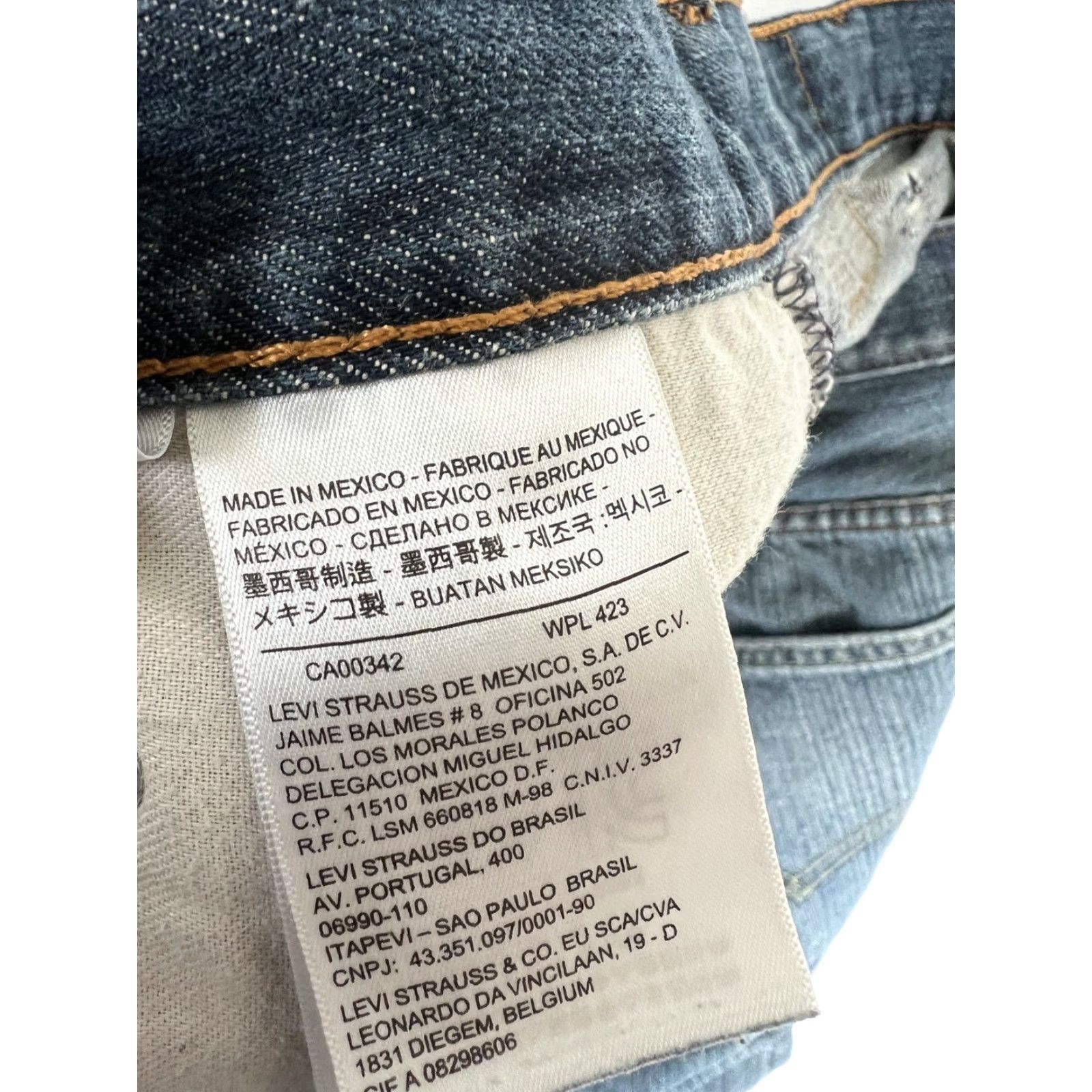 Levi's VINTAGE Levi’s 550 Jeans 42x29 Blue Denim Relaxed Straight Men's Regular 5-Pocket USA 90s Grunge Mexico High Quality Denim Jeans Size US 42 / EU 58 - 4 Thumbnail