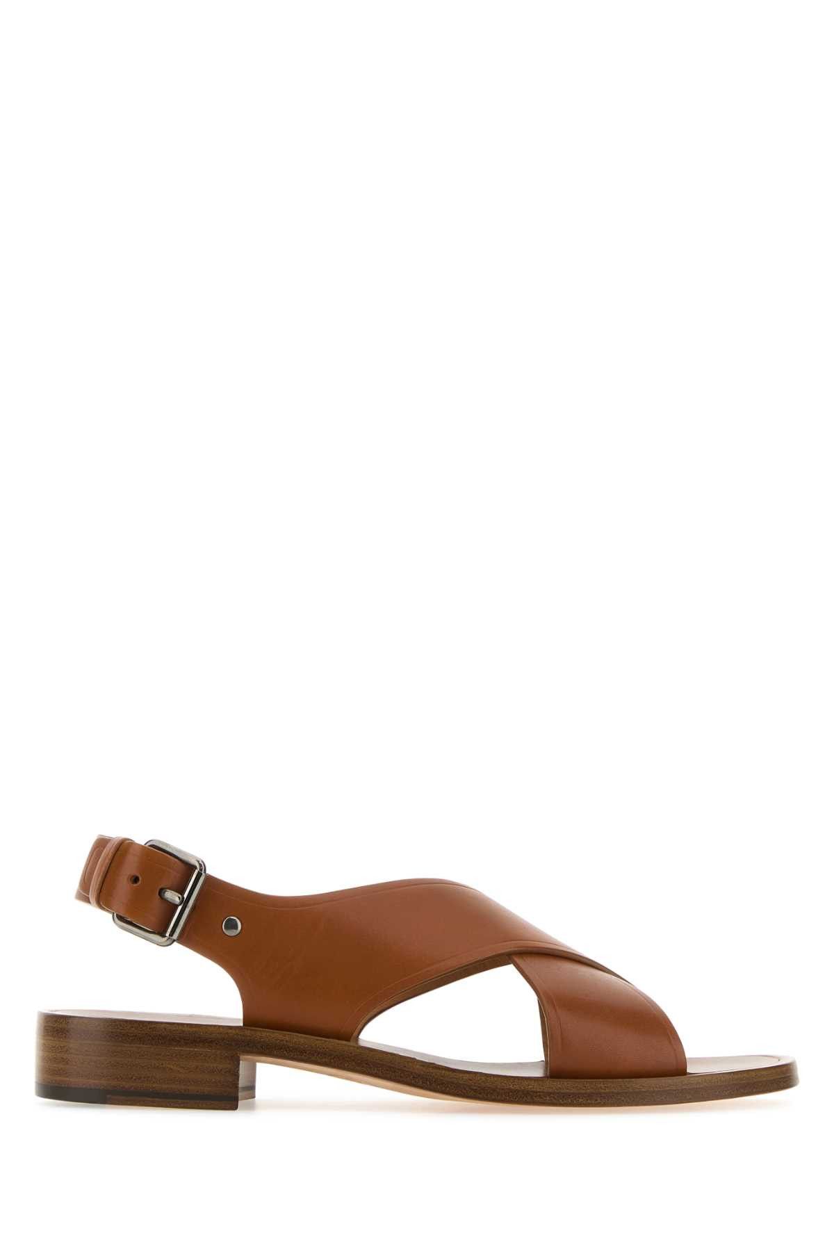 image of Churchs Caramel Leather Rhonda Sandals in Camel, Women's (Size 6)