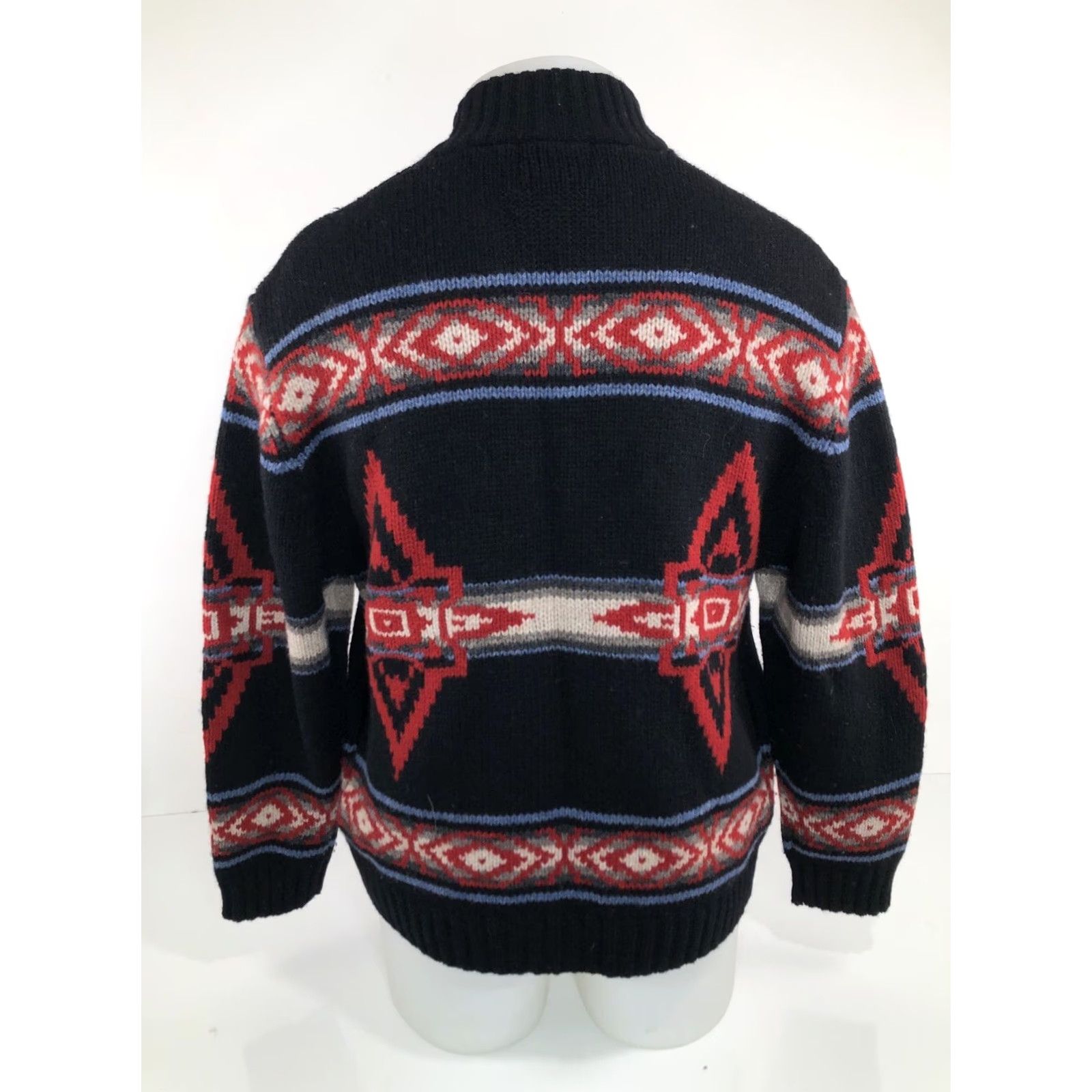 Pendleton Pendleton Wool Knit Full Zip SOUTHWEST AZTEC Md. Sweater Jacket Men M Black Red Beige Blue Aztec Full Zip Size US M / EU 48-50 / 2 - 6 Thumbnail