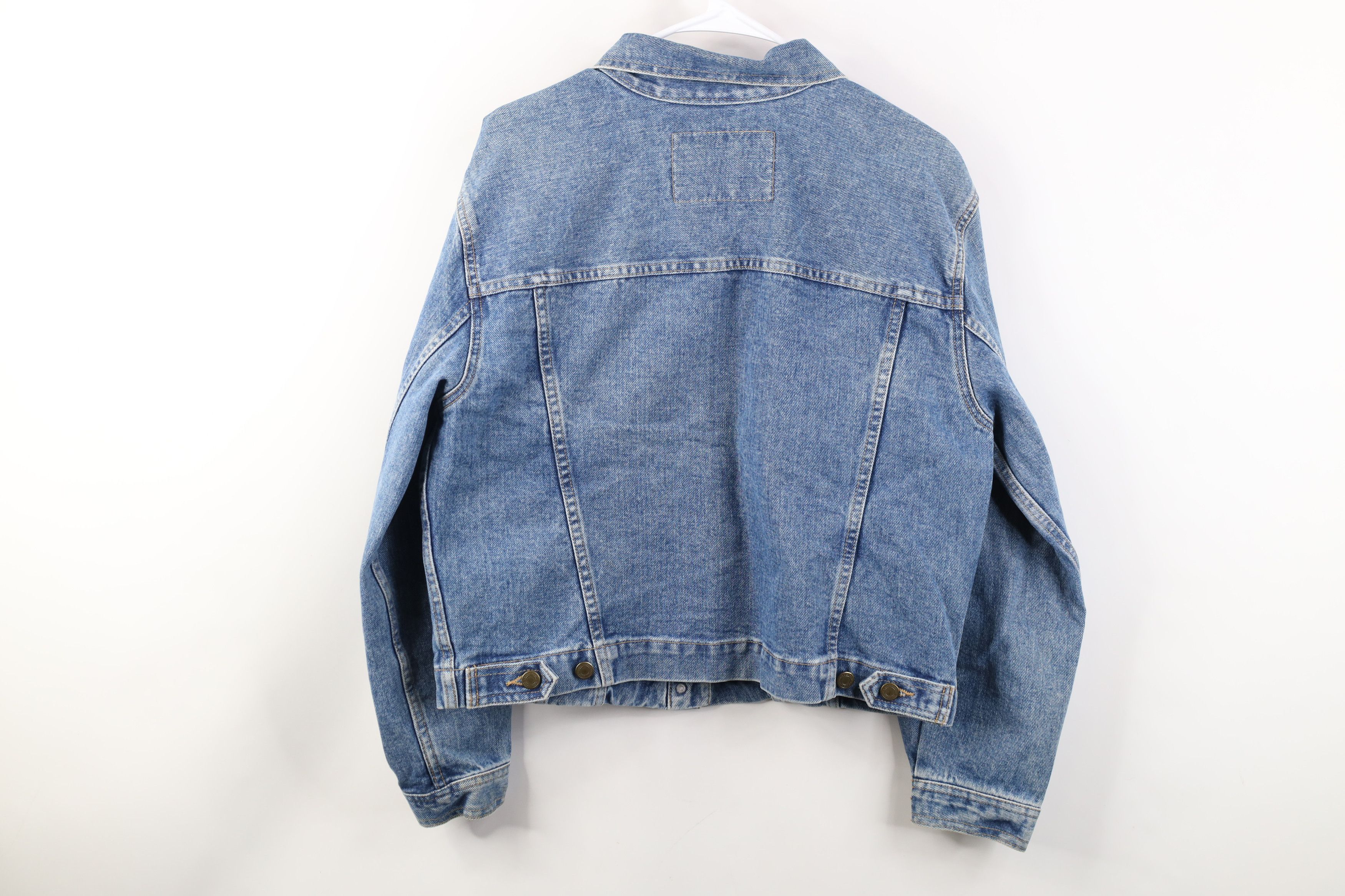 Vintage Vintage 90s Streetwear Babydoll Denim Jean Trucker Jacket Size L / US 10 / IT 46 - 14 Thumbnail