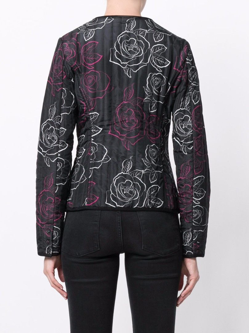 Armani ARMANI JEANS FANTASIA QUILT FLORA JACKET Size S / US 4 / IT 40 - 4 Thumbnail