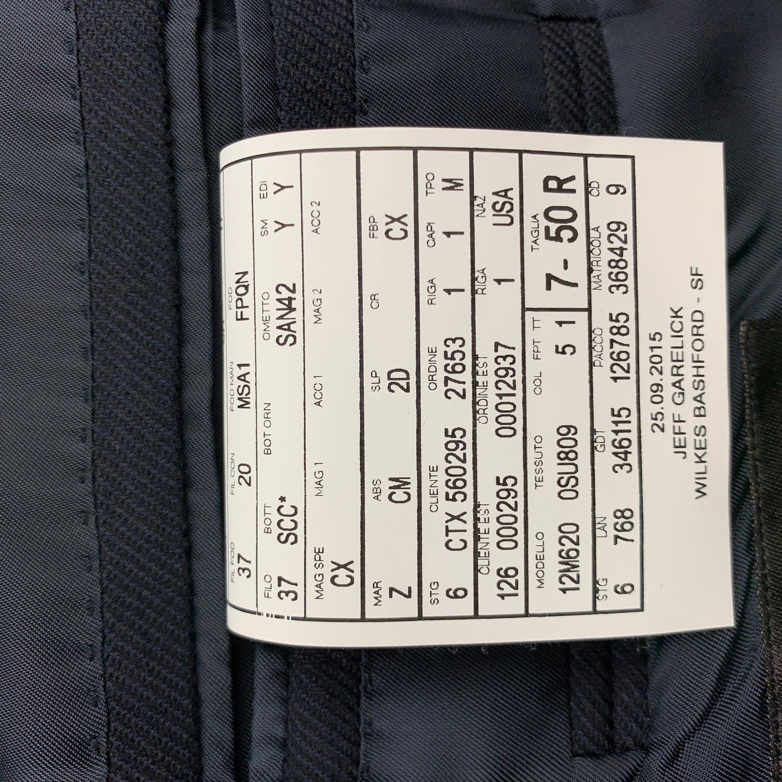 Ermenegildo Zegna ERMENEGILDO ZEGNA Size 40 Navy Silk / Wool Custom Sport Coat Size 40R - 6 Thumbnail