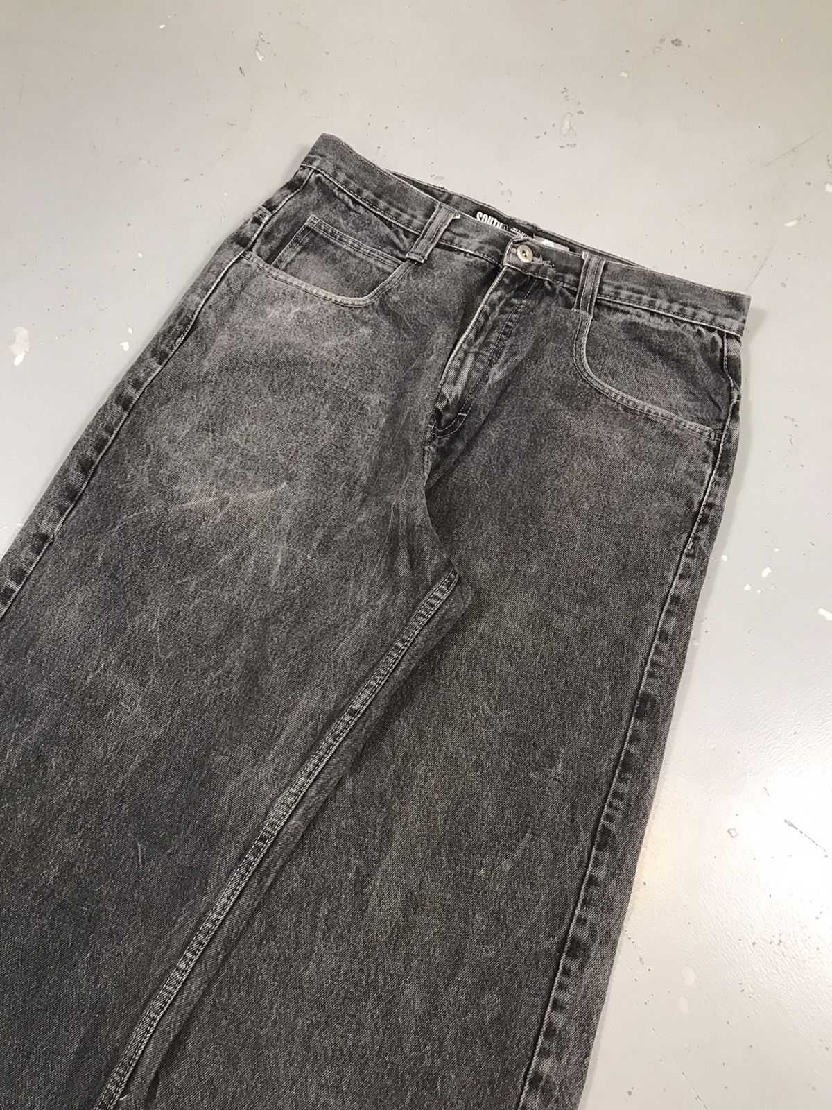 Southpole × Vintage Vintage Southpole white tab baggy fit denim Size US 33 - 4 Thumbnail