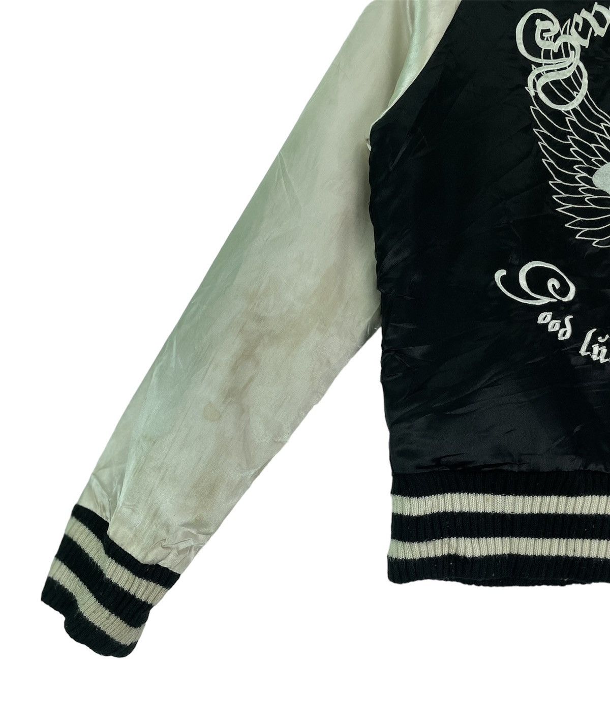 Japanese Brand Rare Dig Deep sukajan japan cross embroidered bomber jacket Size M / US 6-8 / IT 42-44 - 3 Thumbnail