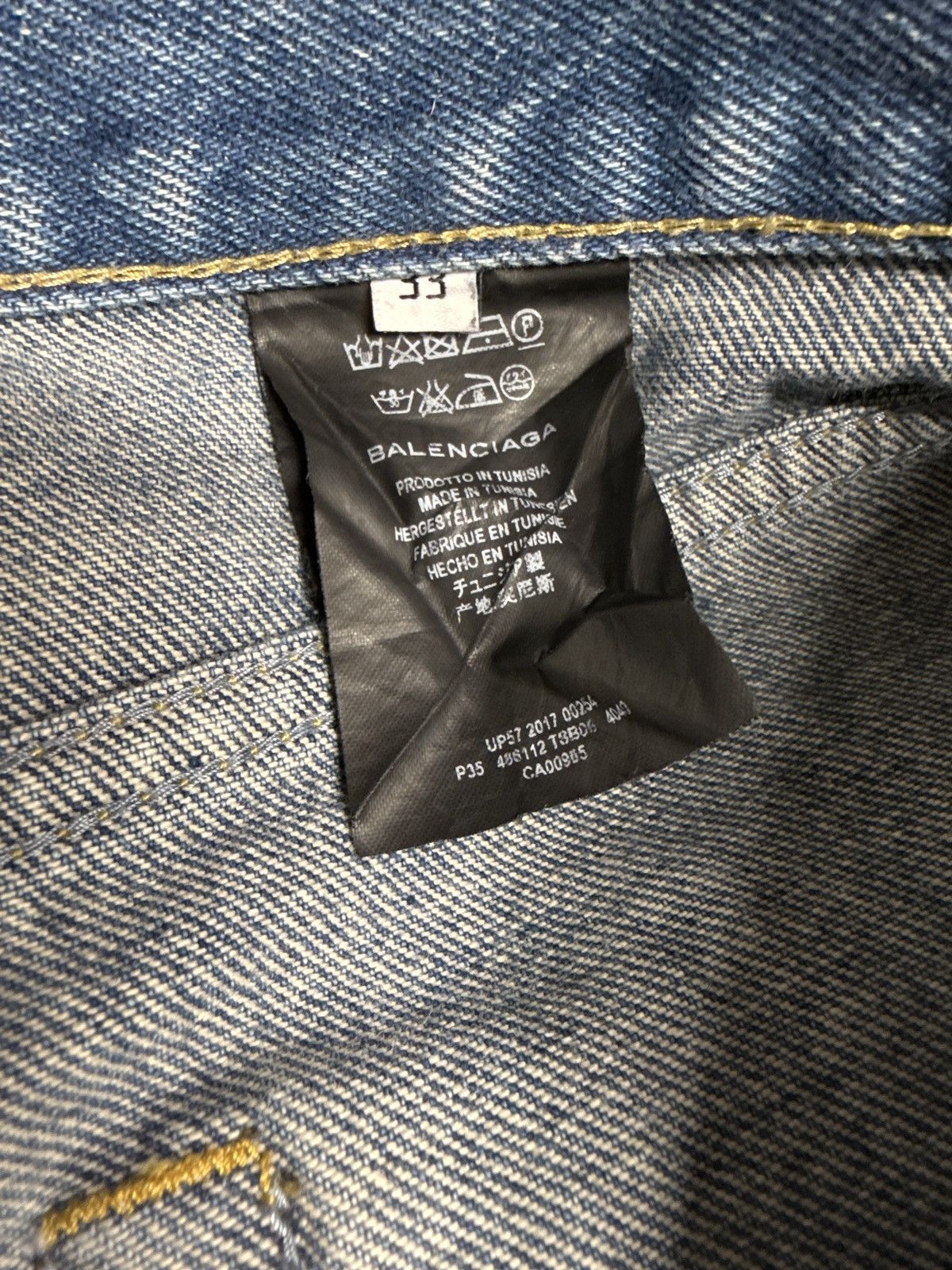 Balenciaga Balenciaga Denim Jeans 33 Size US 33 - 5 Thumbnail