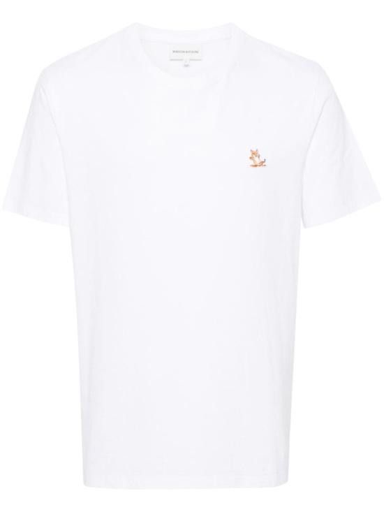 Maison Kitsune MAISON KITSUNE Men T-Shirts LM00110 KJ0008P100 White Size US XL / EU 56 / 4 - 1 Thumbnail