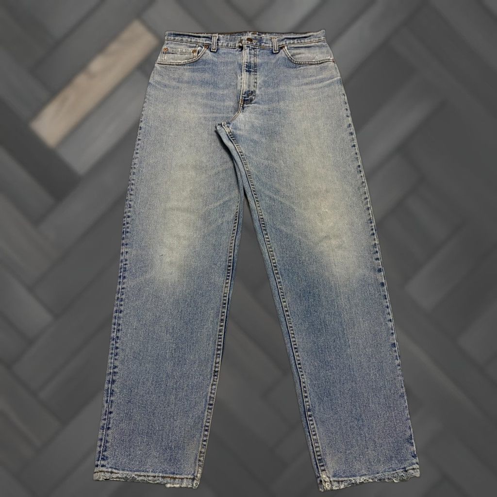 Levi's VINTAGE Levi's Jeans 852 USA Blue 34×32 Regular Men’s 100% Cotton Denim Straight 5-Pocket Size US 34 / EU 50 - 1 Thumbnail
