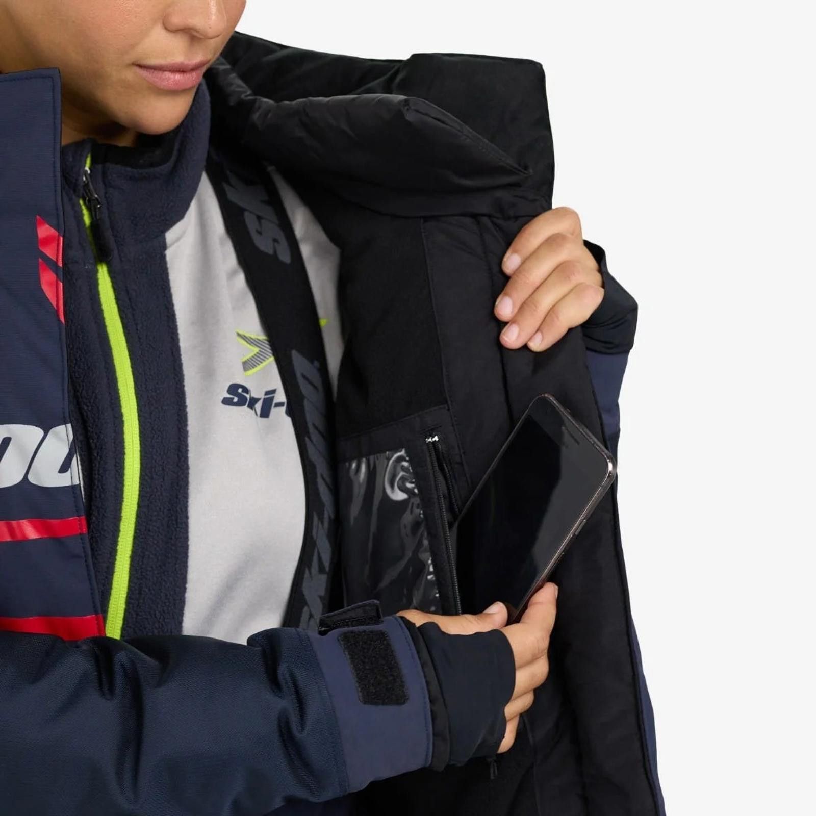 Ski-Doo Ski-Doo Women's X-Team Jacket, Dark Navy, M Size ONE SIZE - 5 Thumbnail