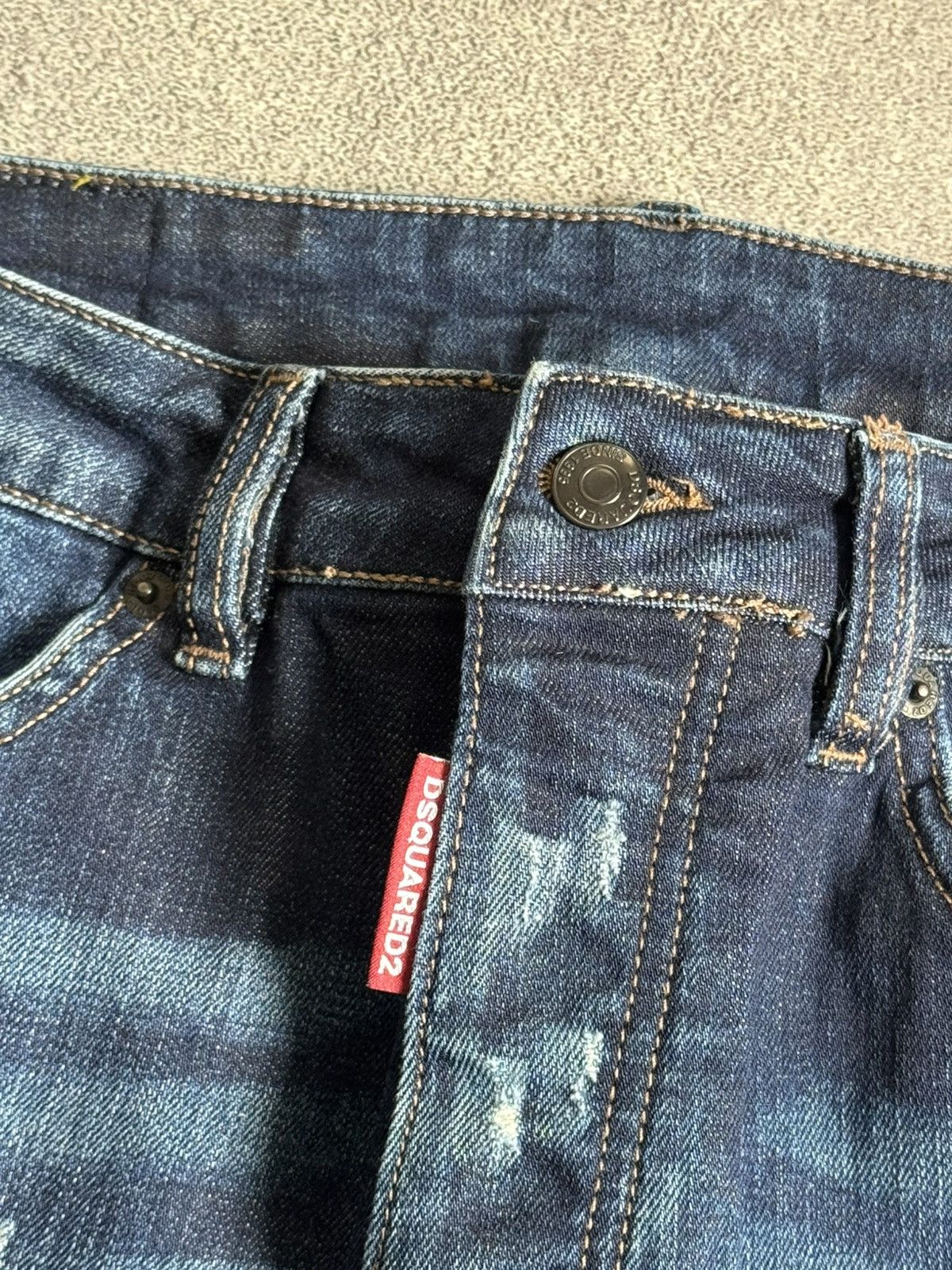 Dsquared2 Dsquared2 50size distressed denim pants jeans trousers 👖 y2k Size US 34 / EU 50 - 6 Thumbnail