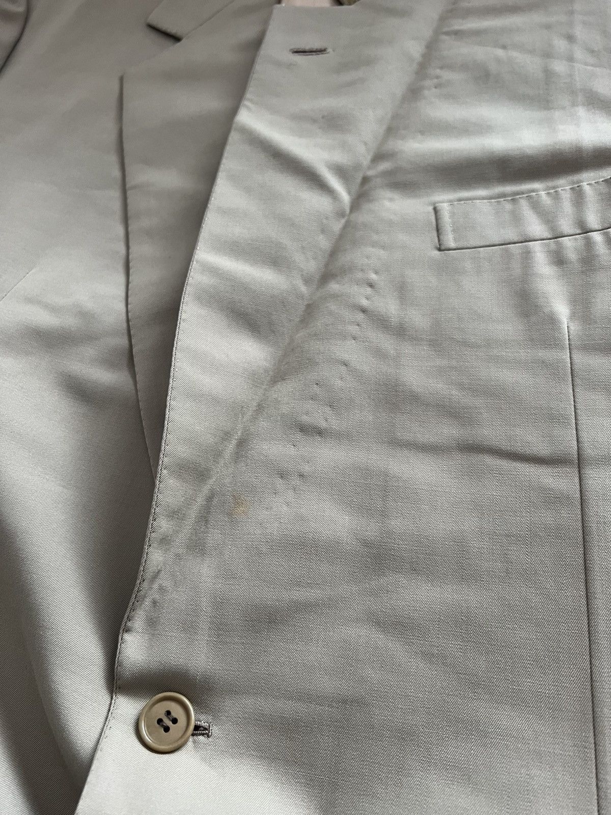 Brioni VINTAGE BRIONI MILANO BRUTAL MENS SOLID BUTTON BLAZER SZ 54 Size 54L - 17 Thumbnail
