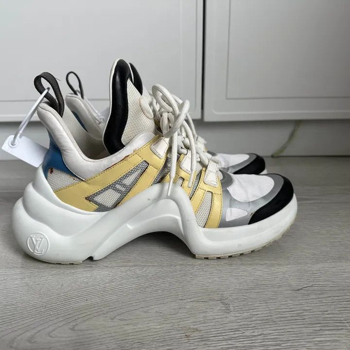 Louis Vuitton Louis Vuitton Archlight Low-top Sneakers in White Yellow -2 Size US 8 / IT 38 - 6 Thumbnail