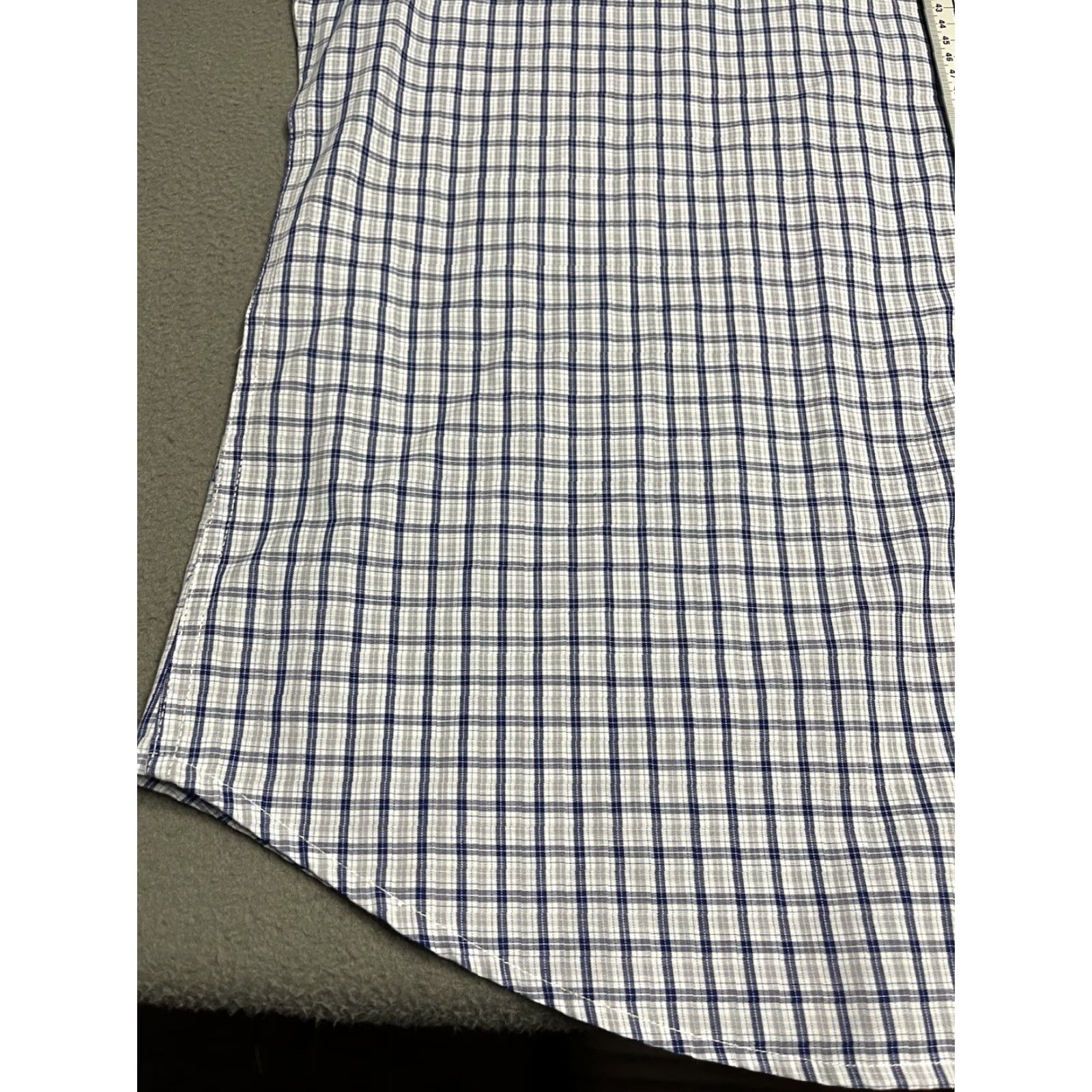 Vintage Panhandle Slim Men Pearl Snap Shirt Size L Large Blue Checked Shirt Size US L / EU 52-54 / 3 - 7 Thumbnail
