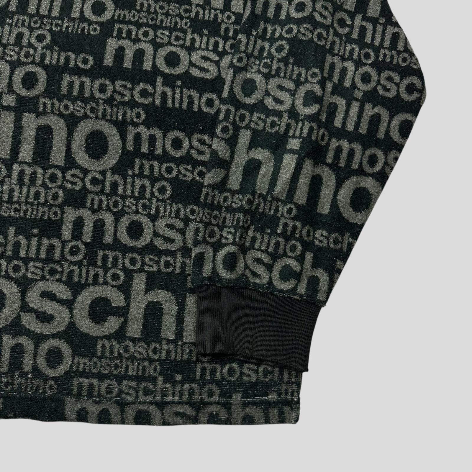 Moschino Moschino 1998 Spellout Logo Teddy Cotton Fleece Jumper L/XL Size US XL / EU 56 / 4 - 2 Thumbnail