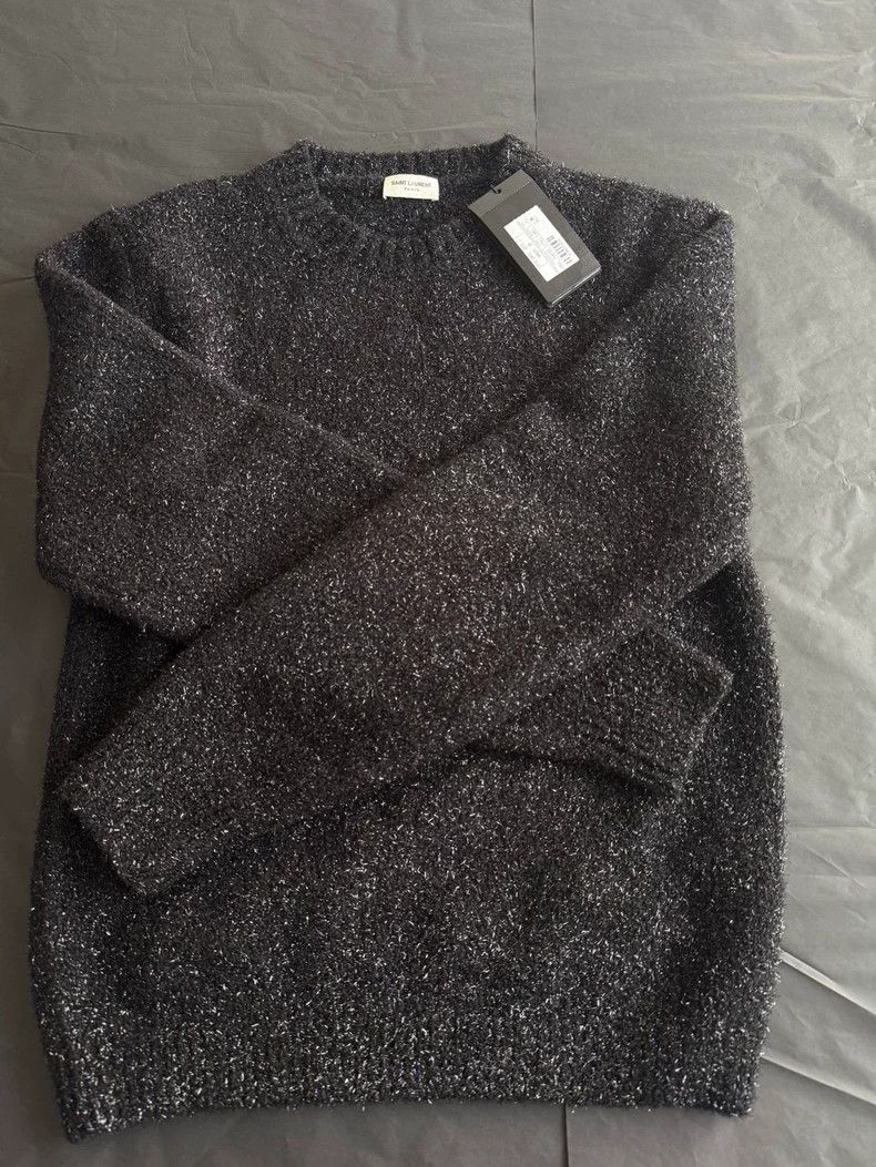 Yves Saint Laurent Saint Laurent Black wool cashmere sweater 2502-Nextarrow Size US M / EU 48-50 / 2 - 1 Thumbnail