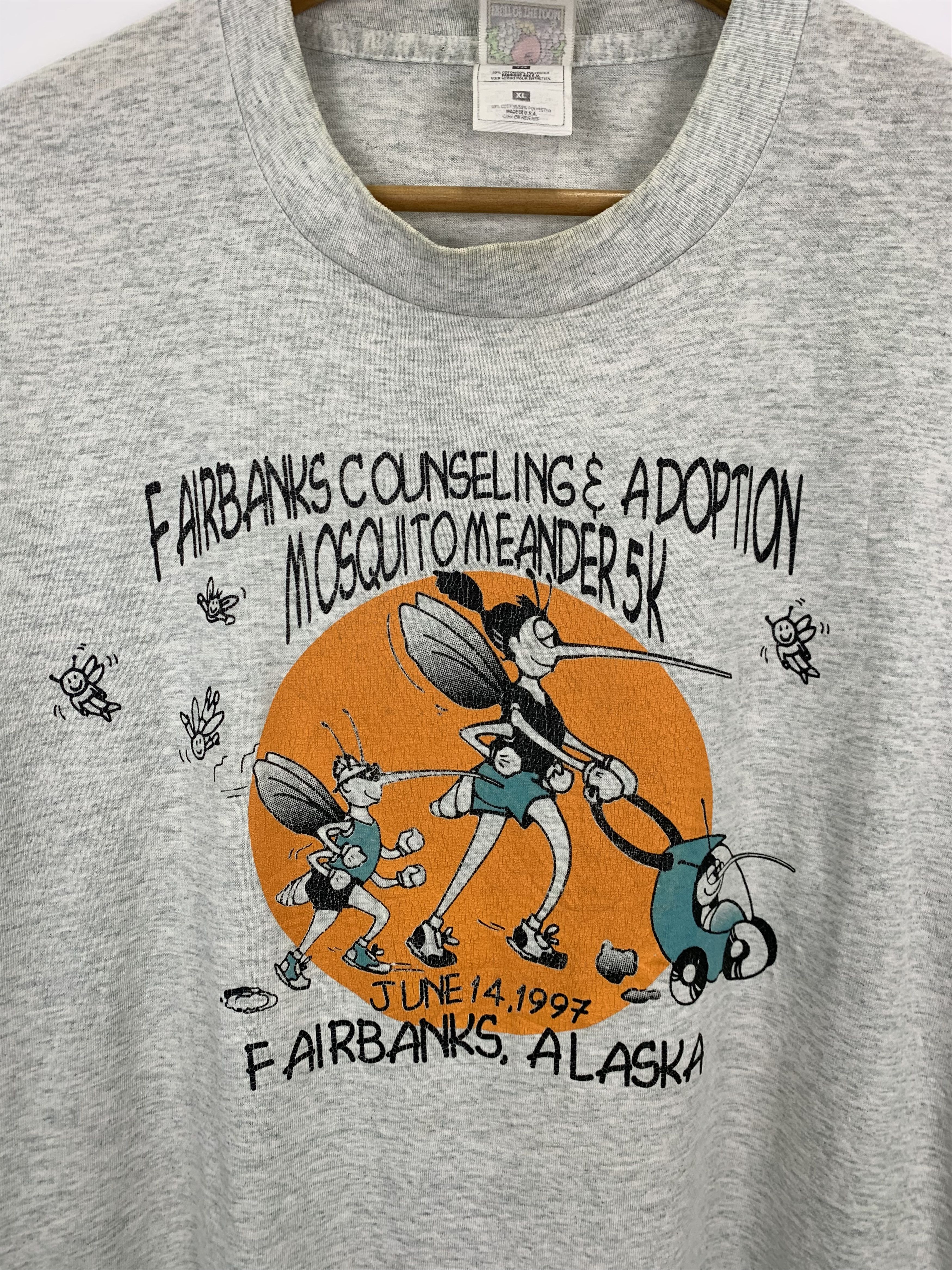Vintage Vintage 90s Alaska Mosquito Meander 5K T Shirt TA0154 Size US XL / EU 56 / 4 - 7 Thumbnail