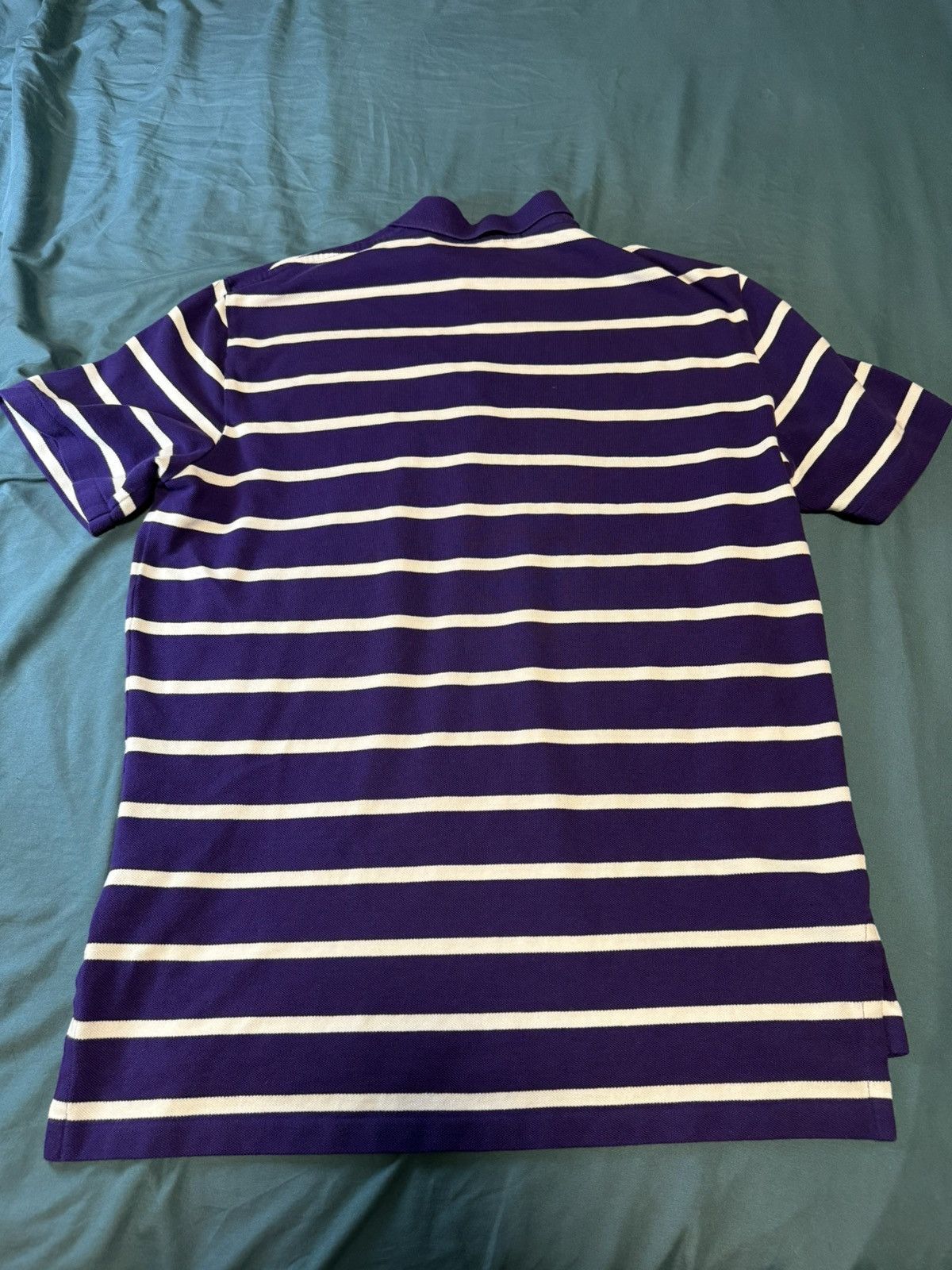 Polo Ralph Lauren Polo Ralph Lauren Purple Stripe Vintage Polo Size US L / EU 52-54 / 3 - 5 Thumbnail
